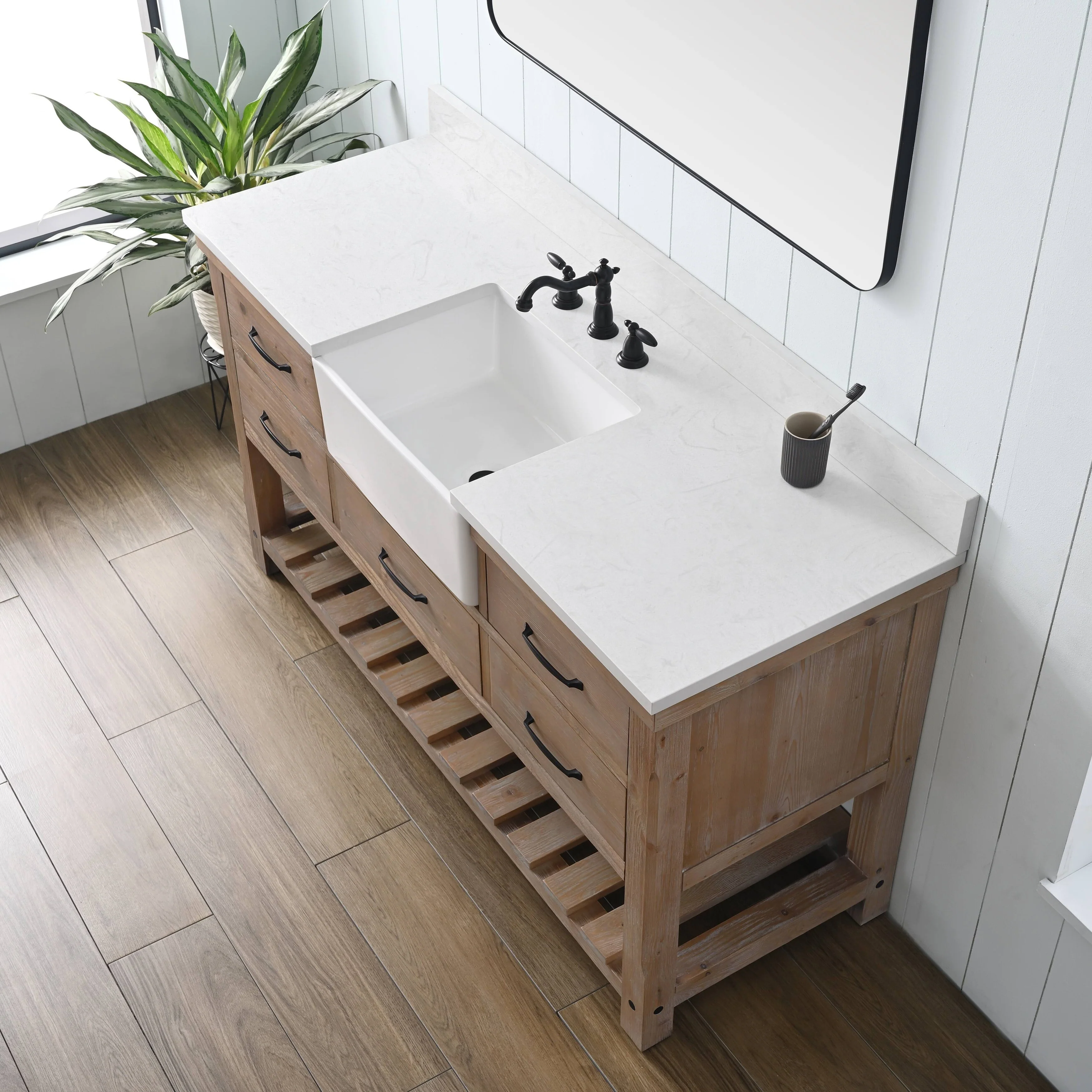 Sudio Design Bathroom Vanity Wesley Weathered Collection.