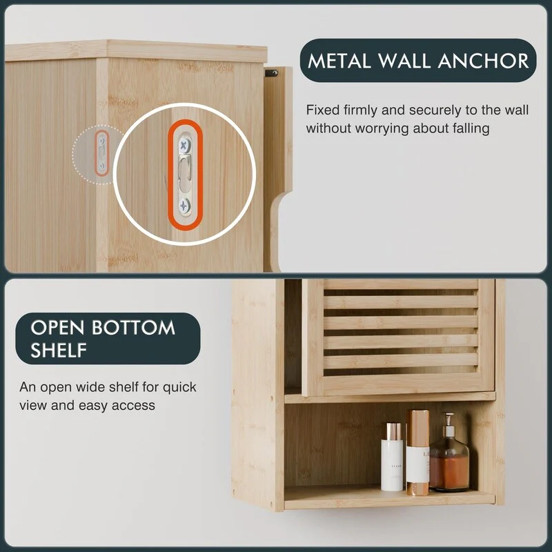 Bathroom Storage Cabinet Wall Mounted - 7.87