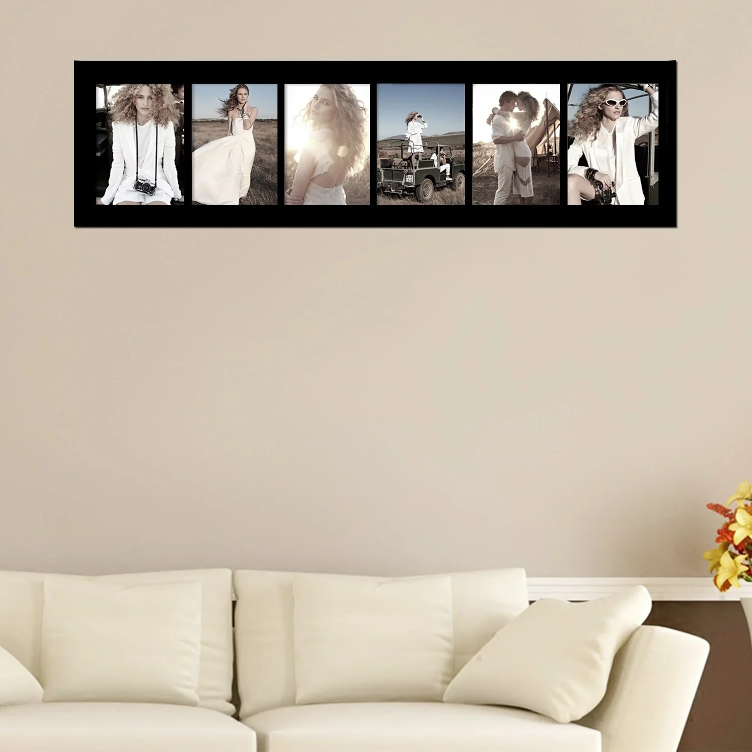 Adeco 6-opening Black 5x7 Collage Picture Frame