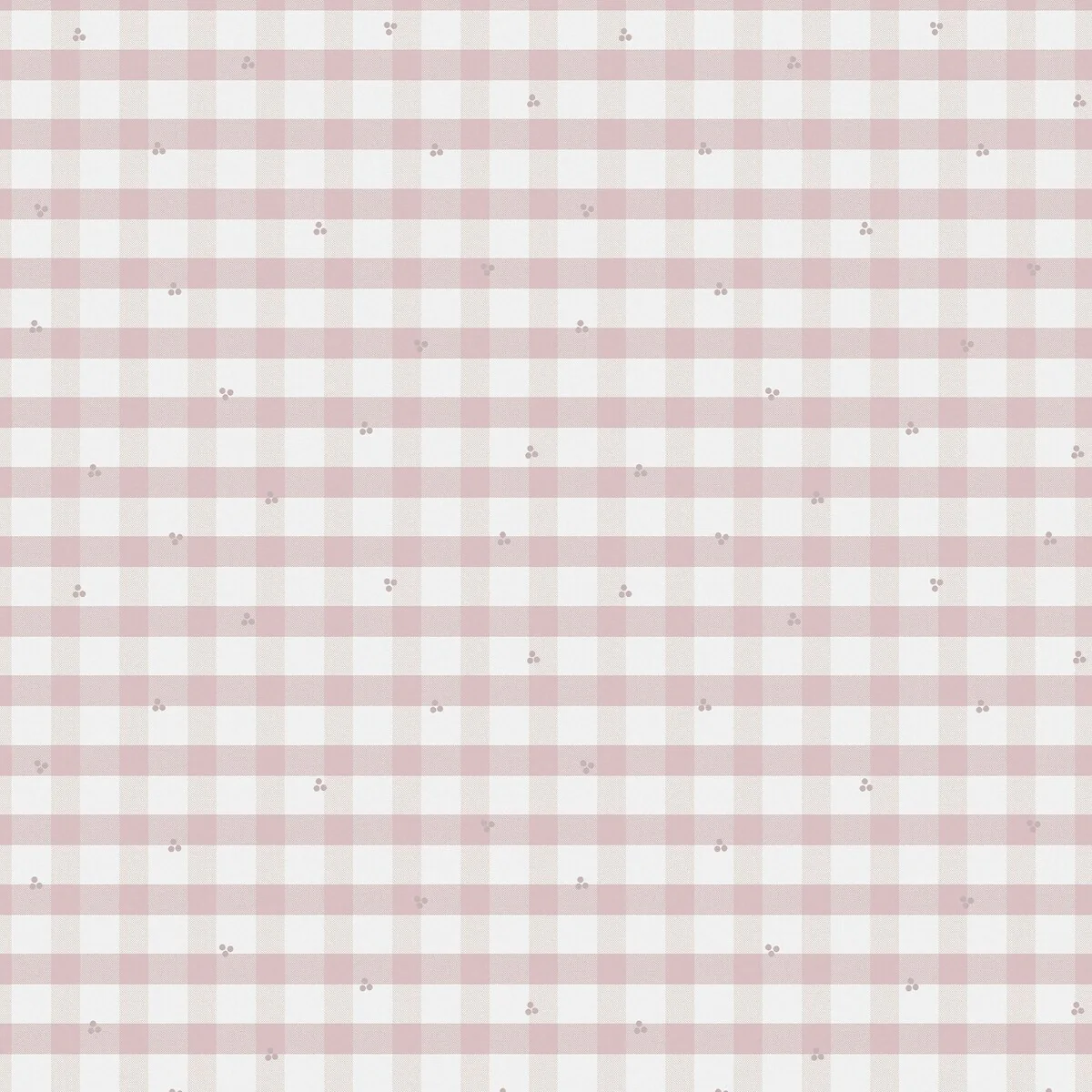 Laura Ashley Gingham Pale Amethyst Purple Wallpaper