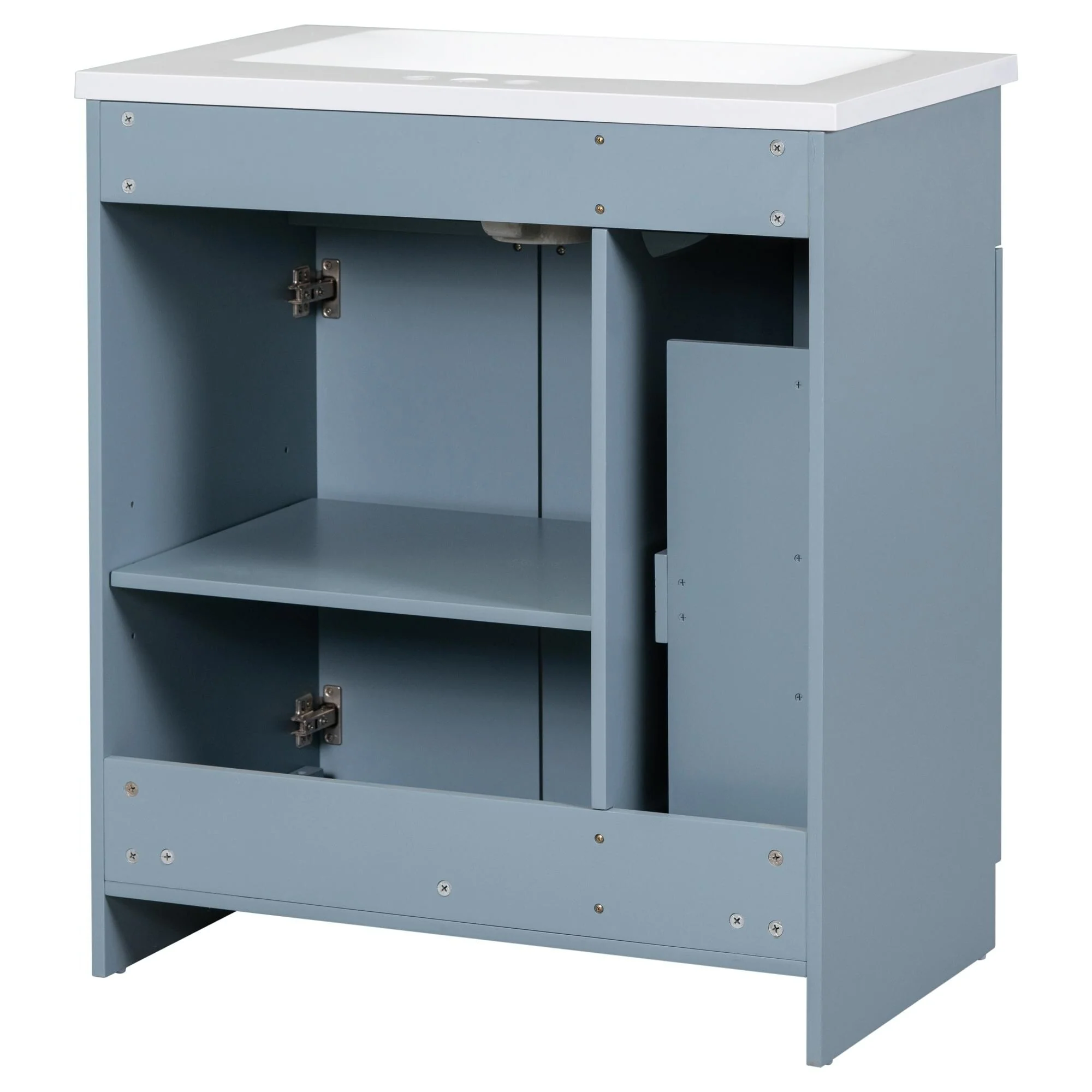 30-Inch Bathroom Vanity with Ceramic Sink Combo