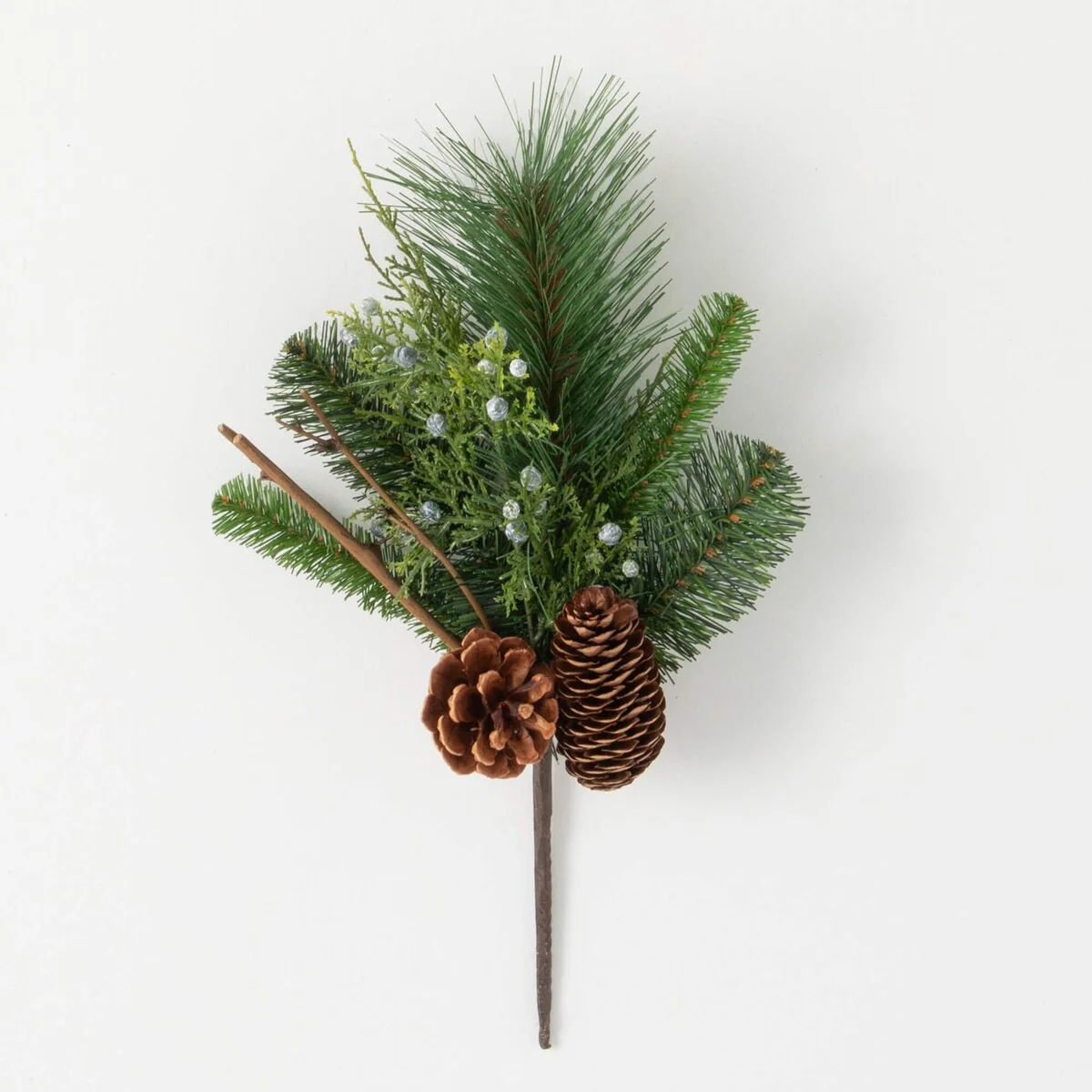 Sullivans Artificial Christmas Lush Pine Pinecone Stem