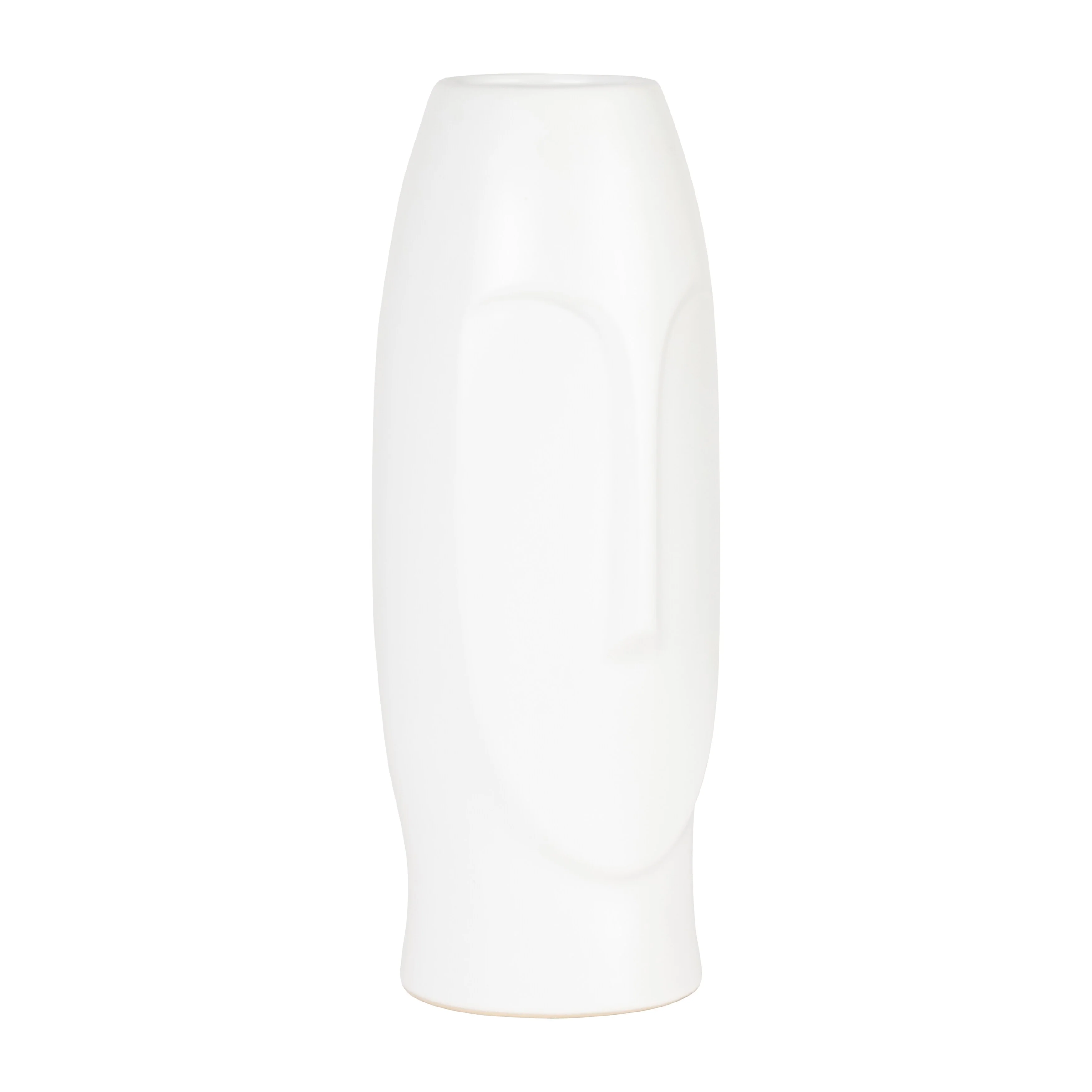 Sagebrook Home Neutral Modern Ceramic Face Vase