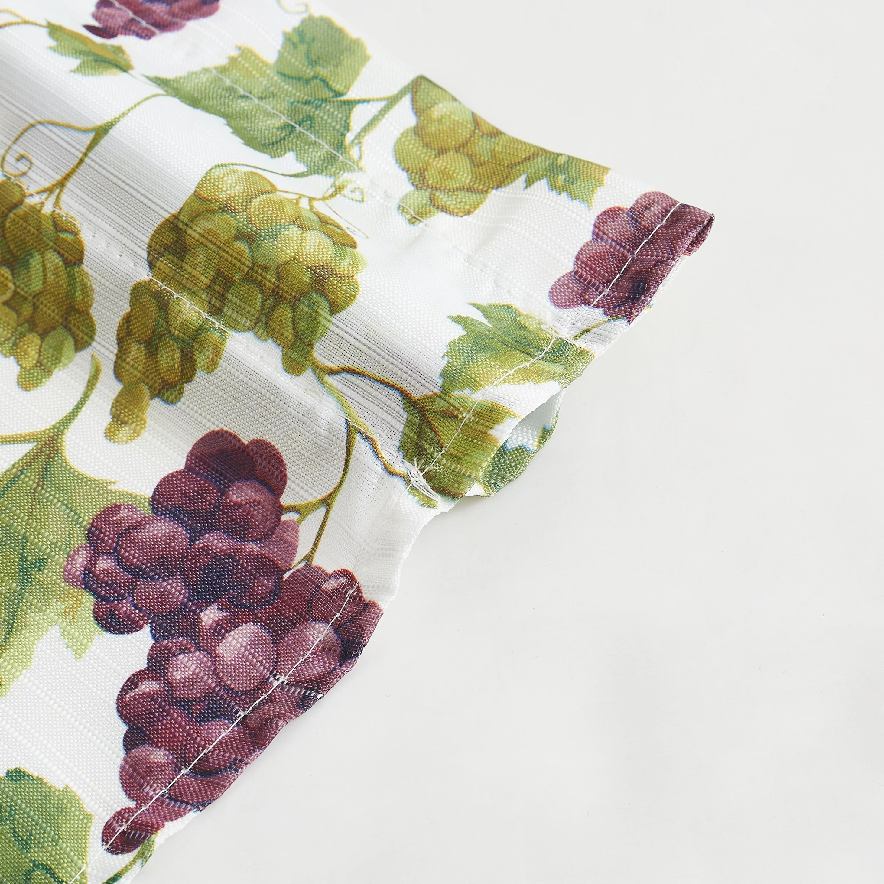 Grape Tribeca Kitchen Curtain Set with Valance and Tiers