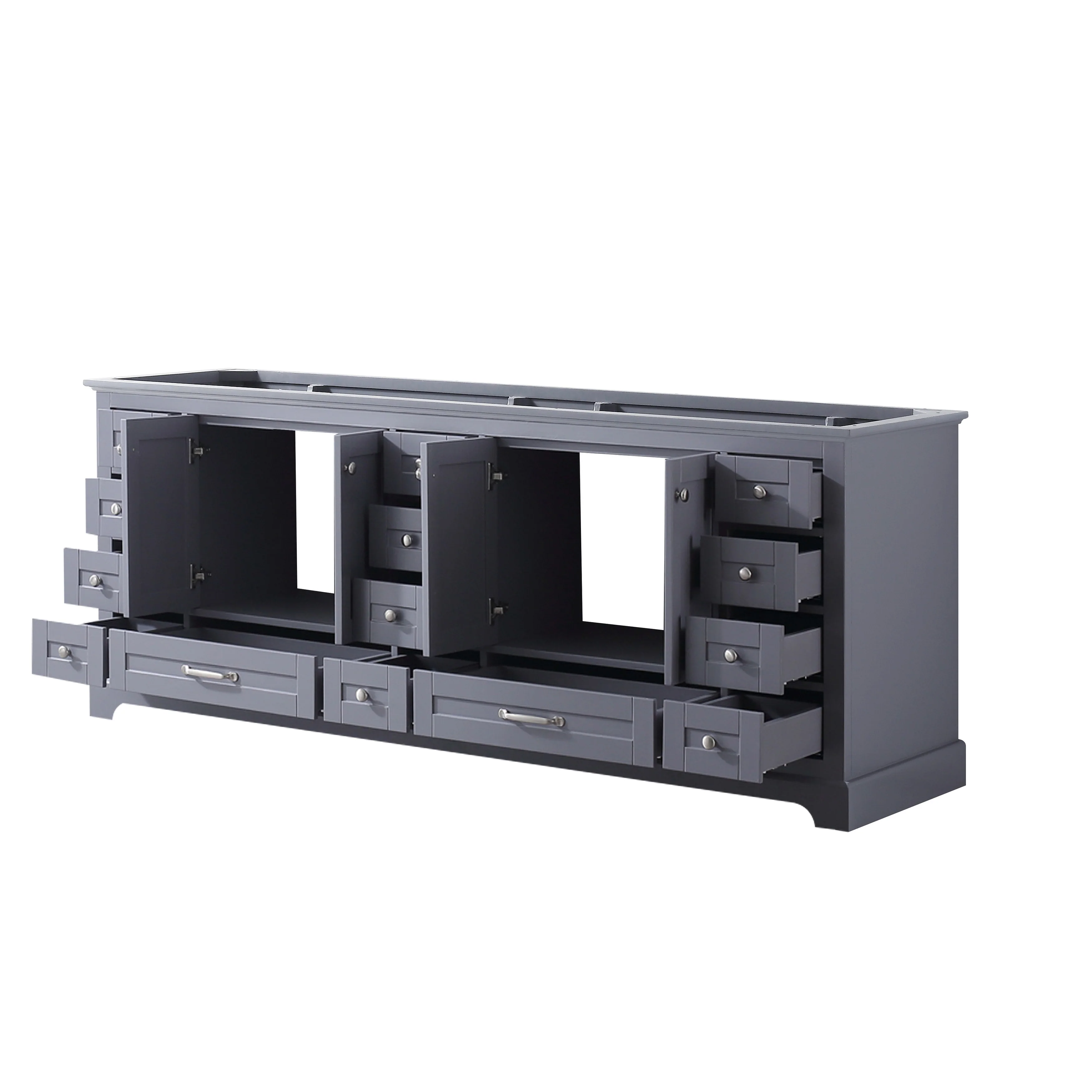 Dukes 84 in. W x 22 in. D Navy Blue Double Bath Vanity