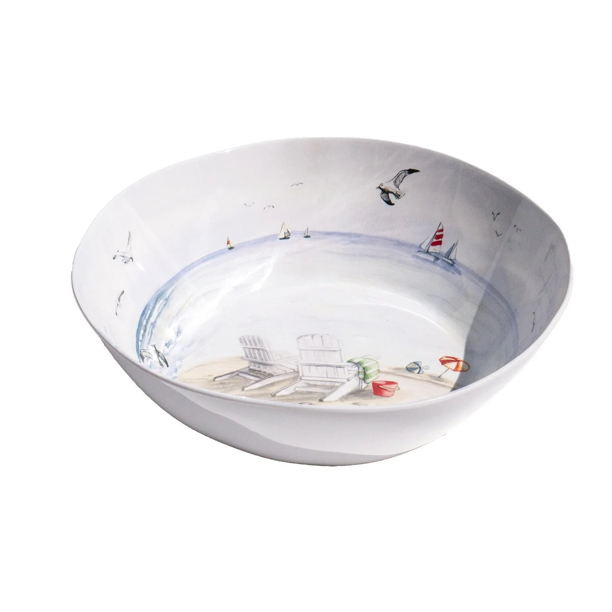 Abode Homewares by TarHong By the Shore Serve Bowl, 11.9