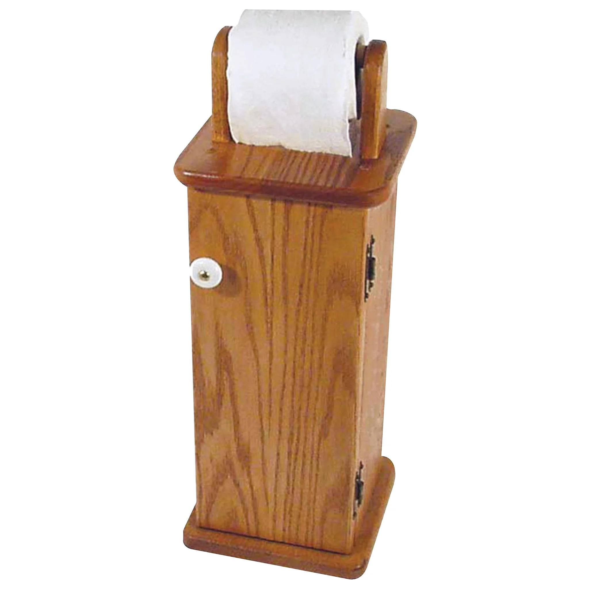 Oak Toilet Paper Cabinet