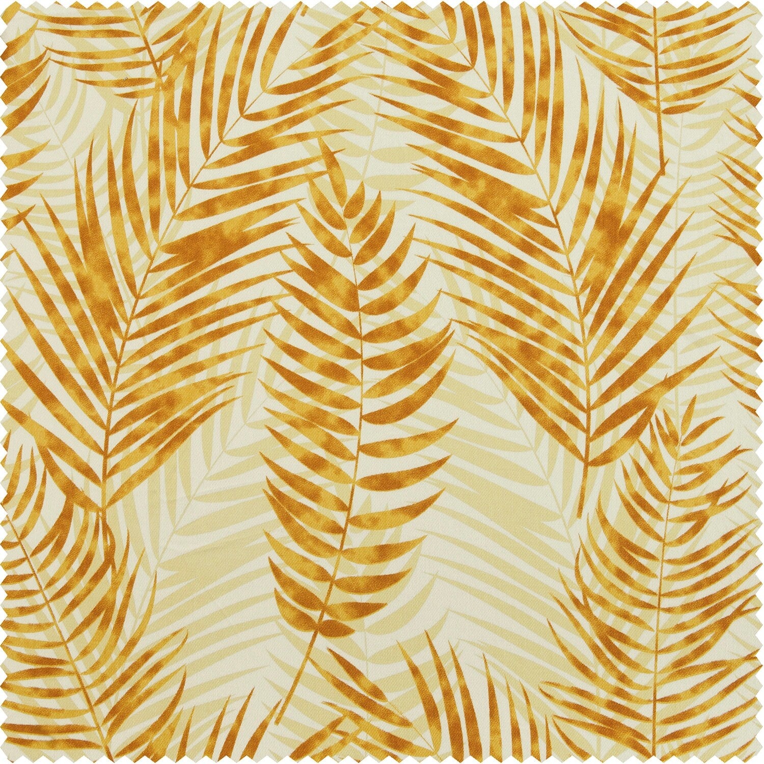 Exclusive Fabrics Ginsberg Modern Botanical Printed Cotton Room Darkening Curtains - Single Panel (1 Panel)