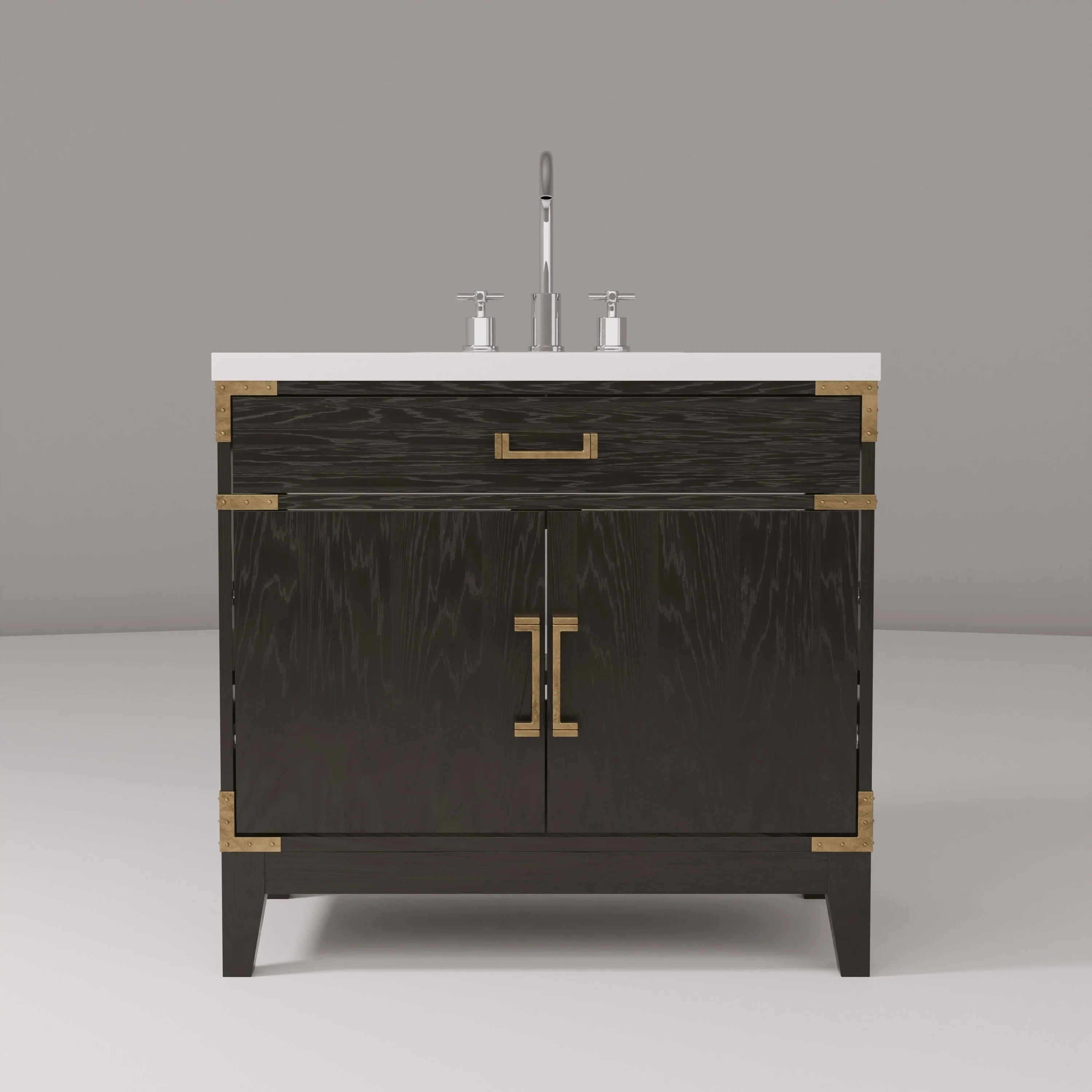 Laurel Bath Vanity Quartz Top, Sink and Faucet