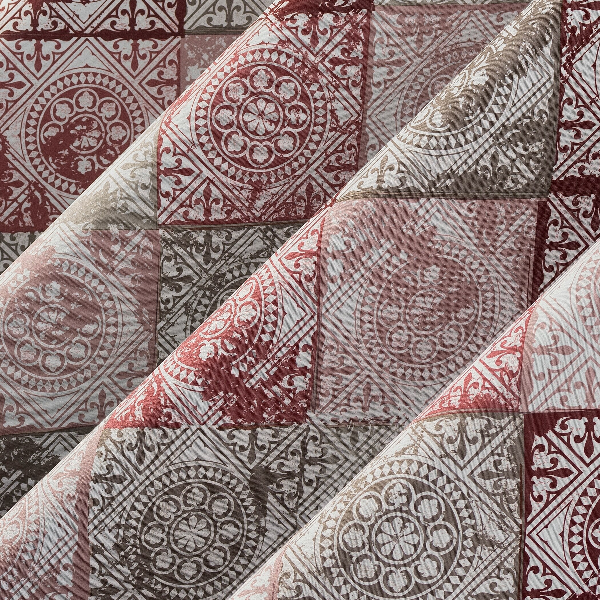 Sun Zero Sahar Global Medallion Print Room Darkening Grommet 1-Piece Curtain Panel, Single Panel