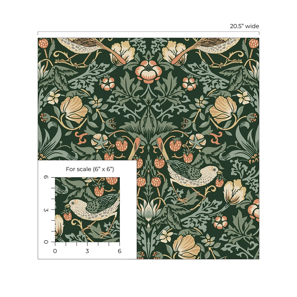NextWall Aves Garden Peel and Stick Wallpaper