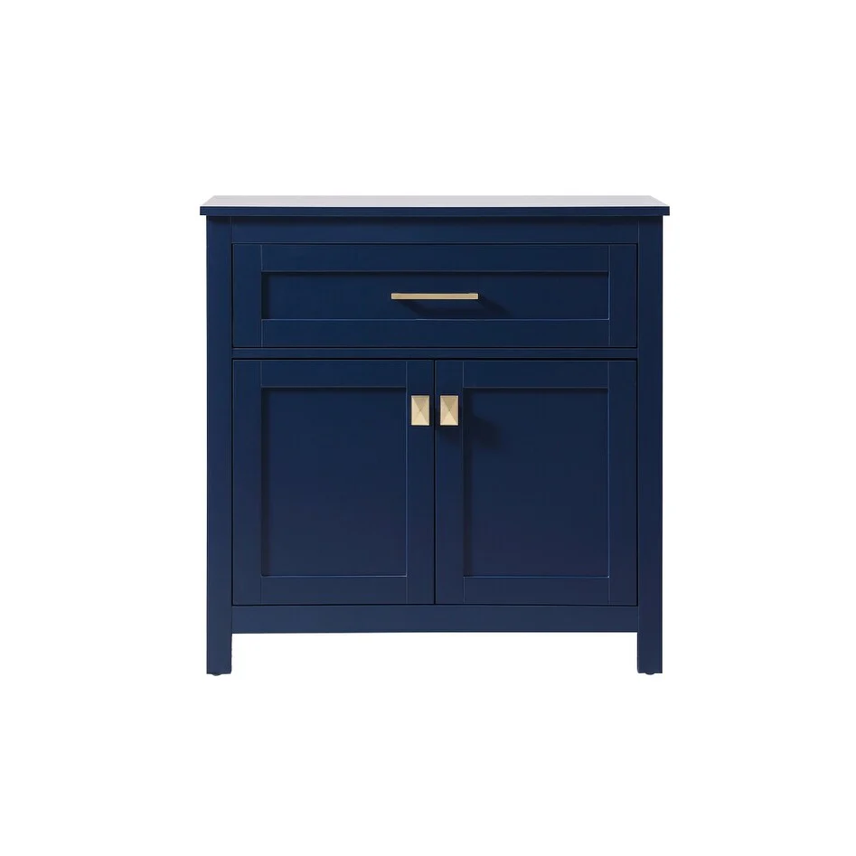 Indigo Home 30 Inch Bathroom Storage Freestanding Cabinet - 30 x 16