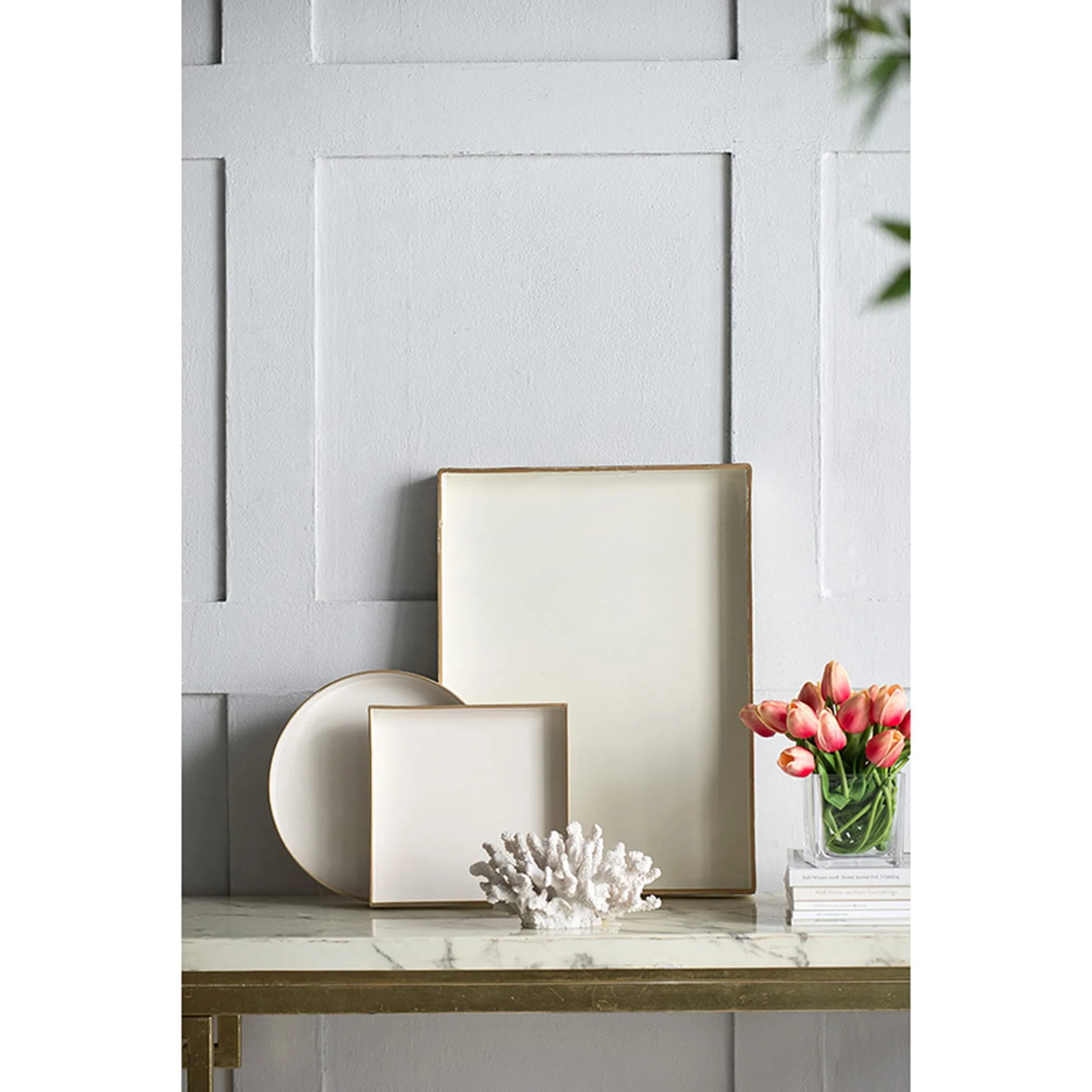 A&B Home Mimosa 9-inch Square Tray