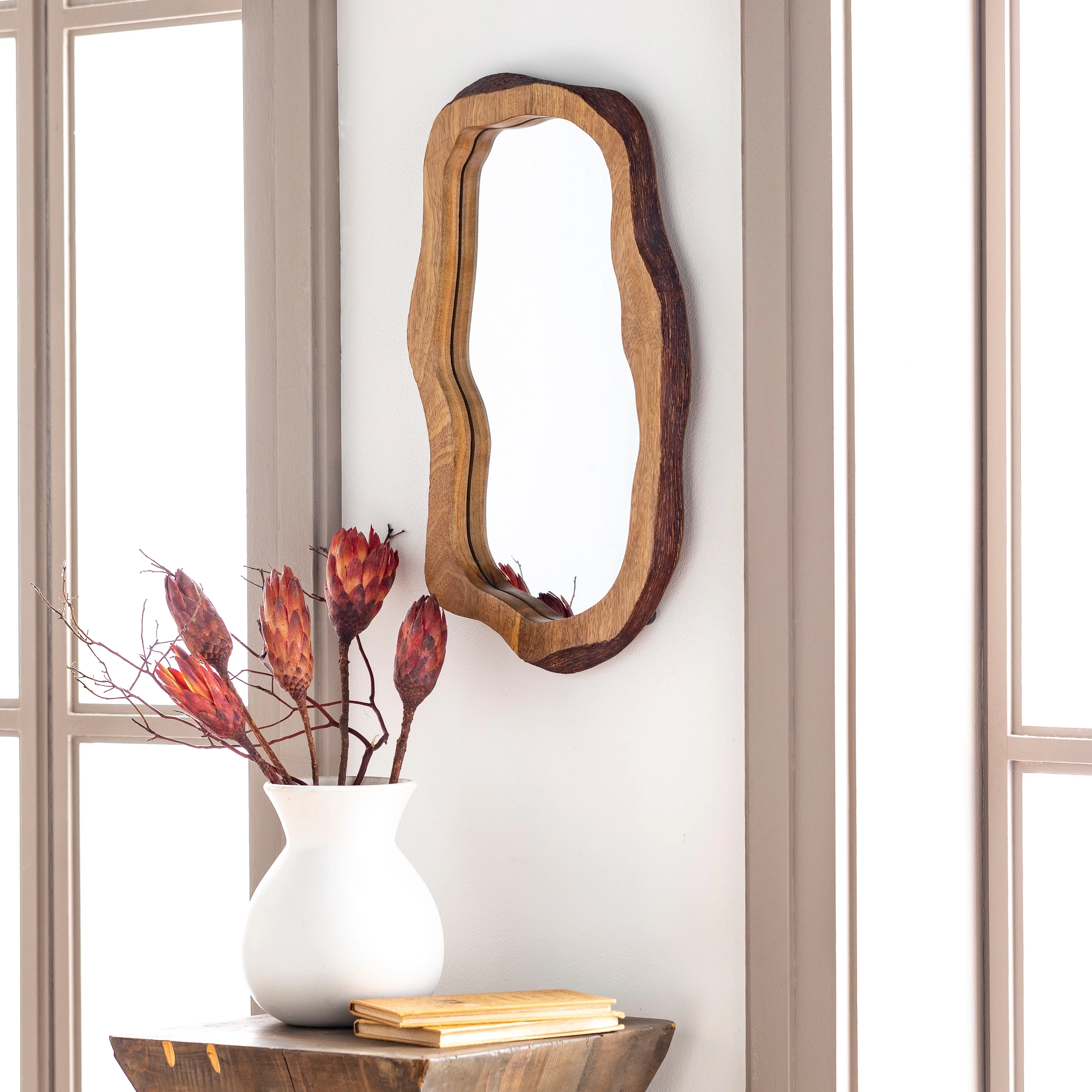 Livabliss Freja Natural Wood Oblong Mirror