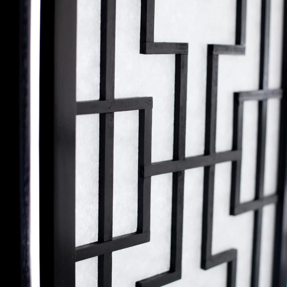 Roundhill Furniture Sudoku 3 Panel Room Divider Screen