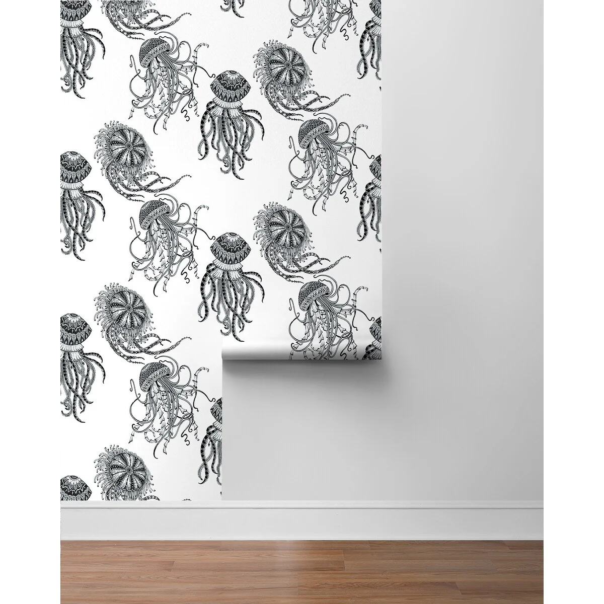 NextWall Jellyfish Peel and Stick Wallpaper