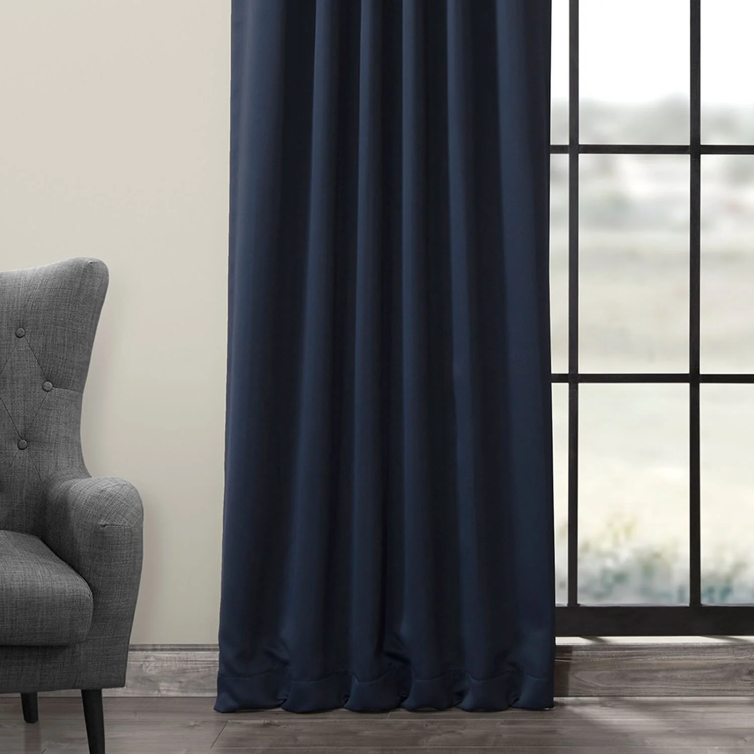 Exclusive Fabrics Room Darkening 120-inch Curtain Panel Pair (2 Panels)