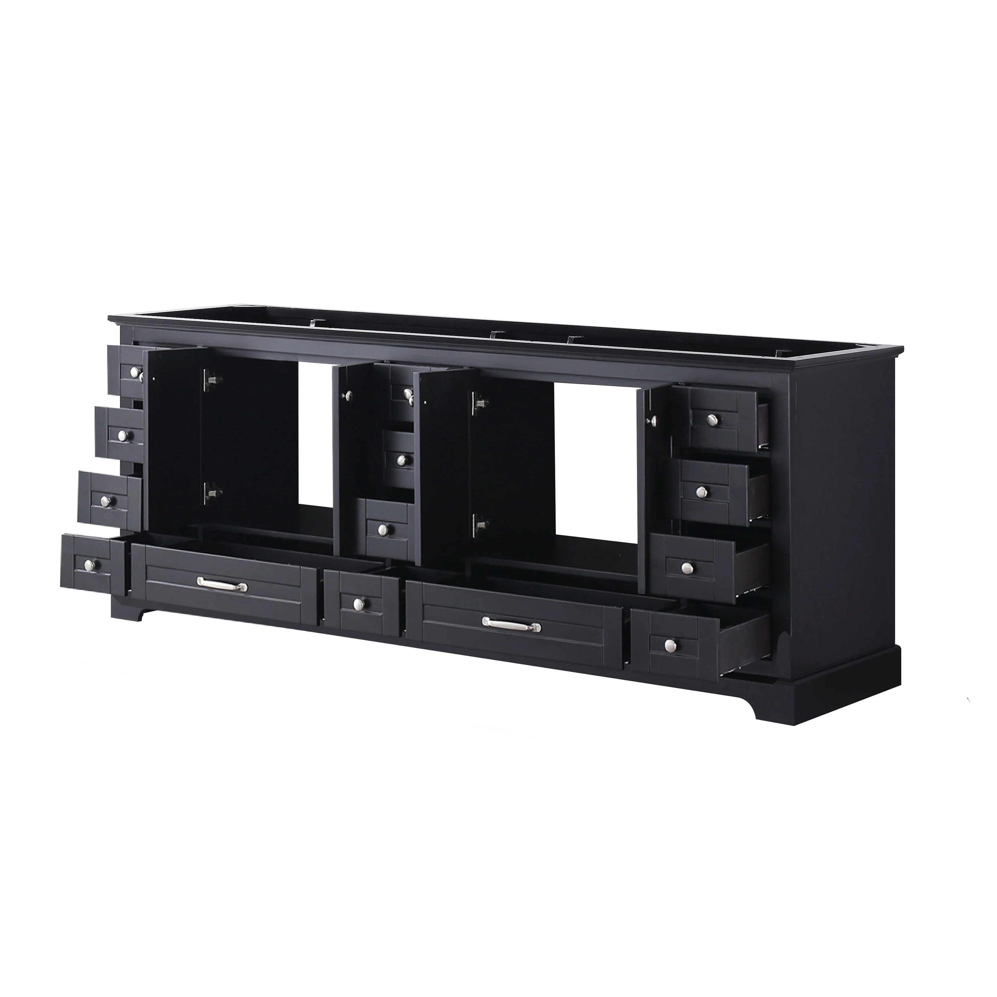 Dukes 84 in. W x 22 in. D Navy Blue Double Bath Vanity