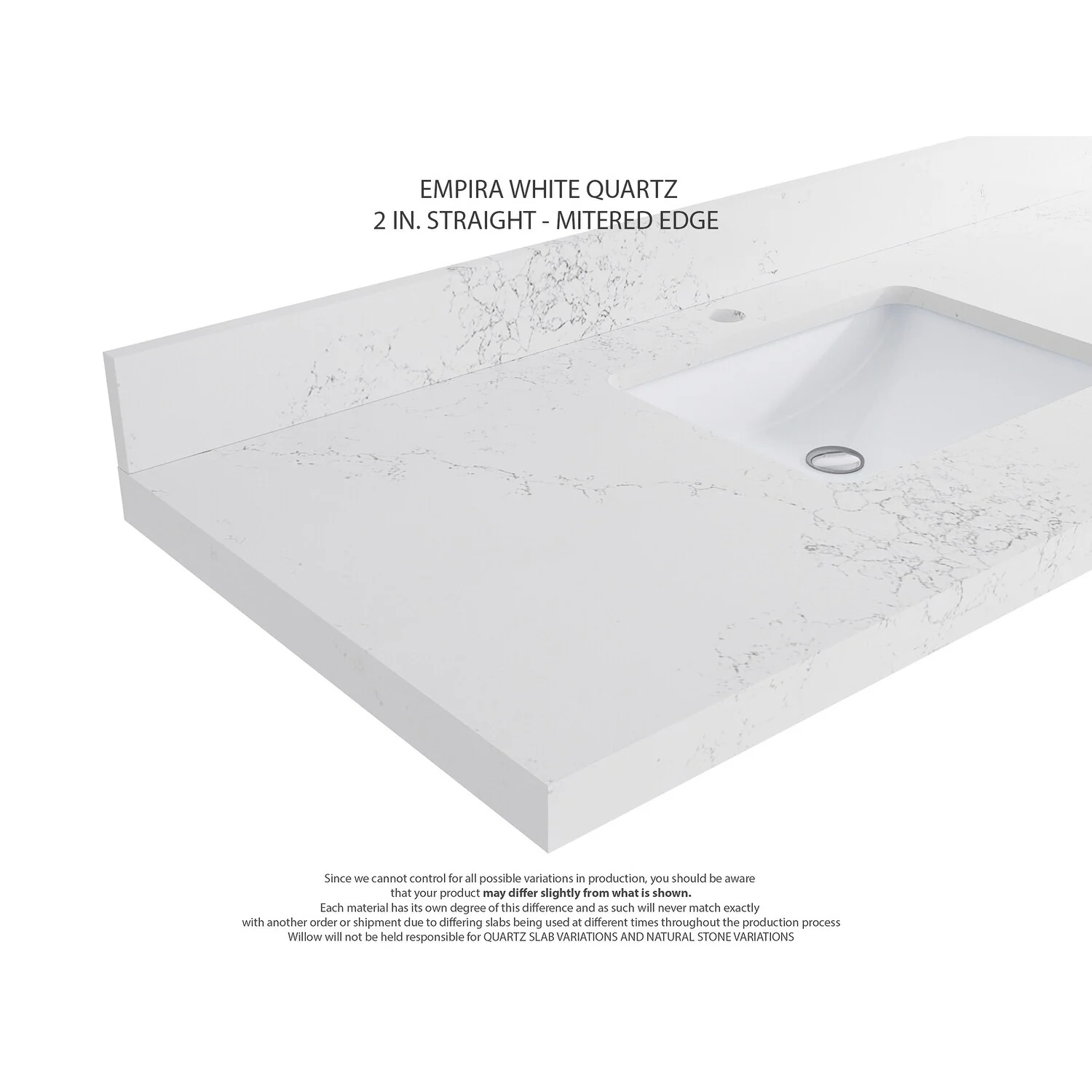 Willow Collections 36 in. W x 22 in. D Aberdeen Right Offset Sink Bathroom Vanity with Countertop