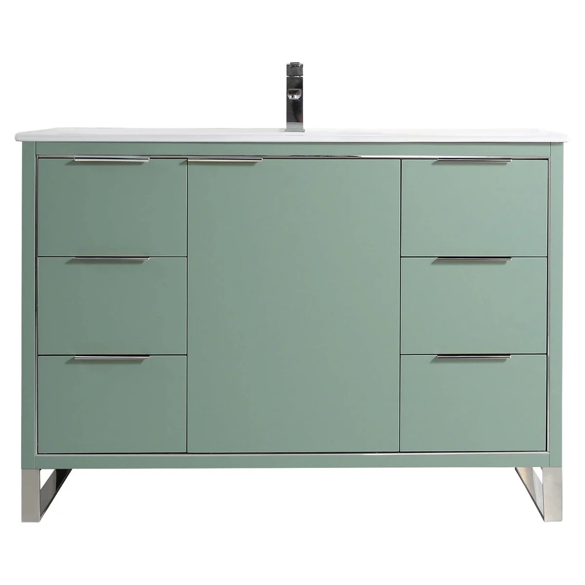 Fine Fixtures Opulence Collection Bathroom Vanity with White Ceramic Sink