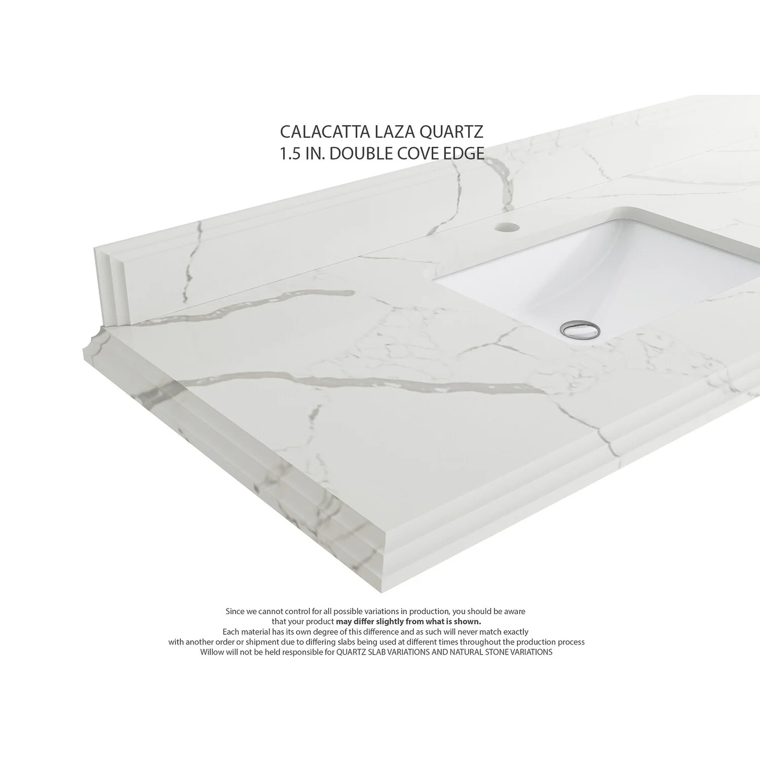 Willow Collections 36 in. W x 22 in. D Aberdeen Right Offset Sink Bathroom Vanity with Countertop