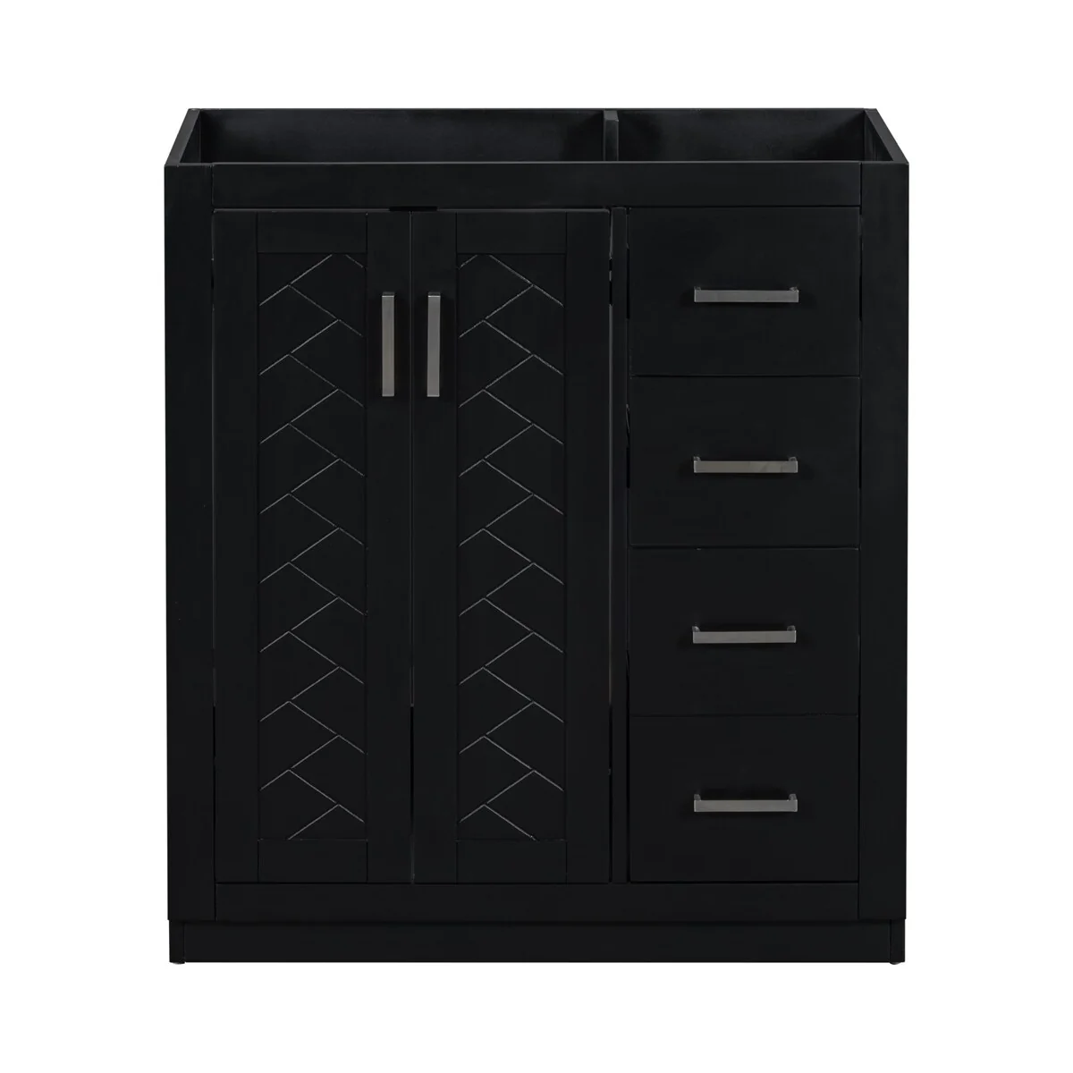 30'' Bathroom Vanity without Sink,Frame Bathroom Storage Cabinet Only