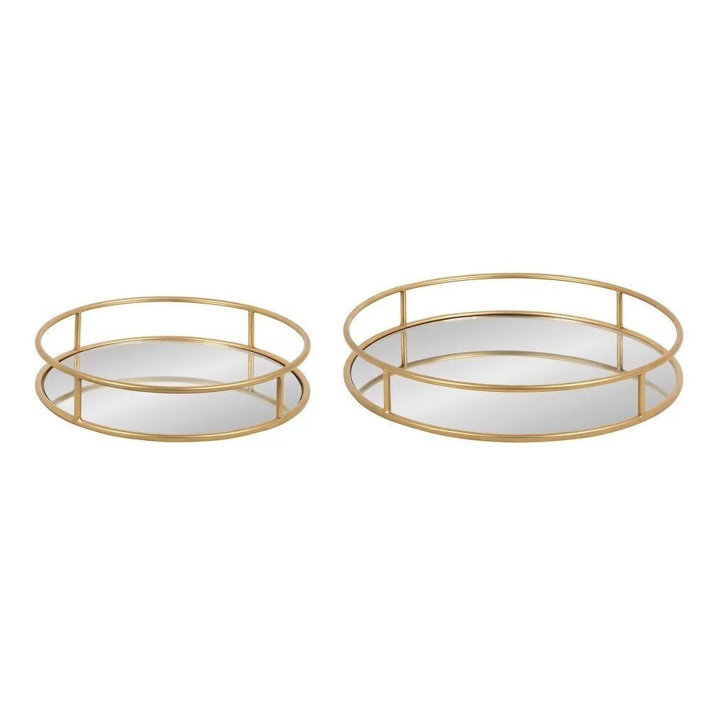 Kate and Laurel Felicia Round Nesting Trays - 2 Piece