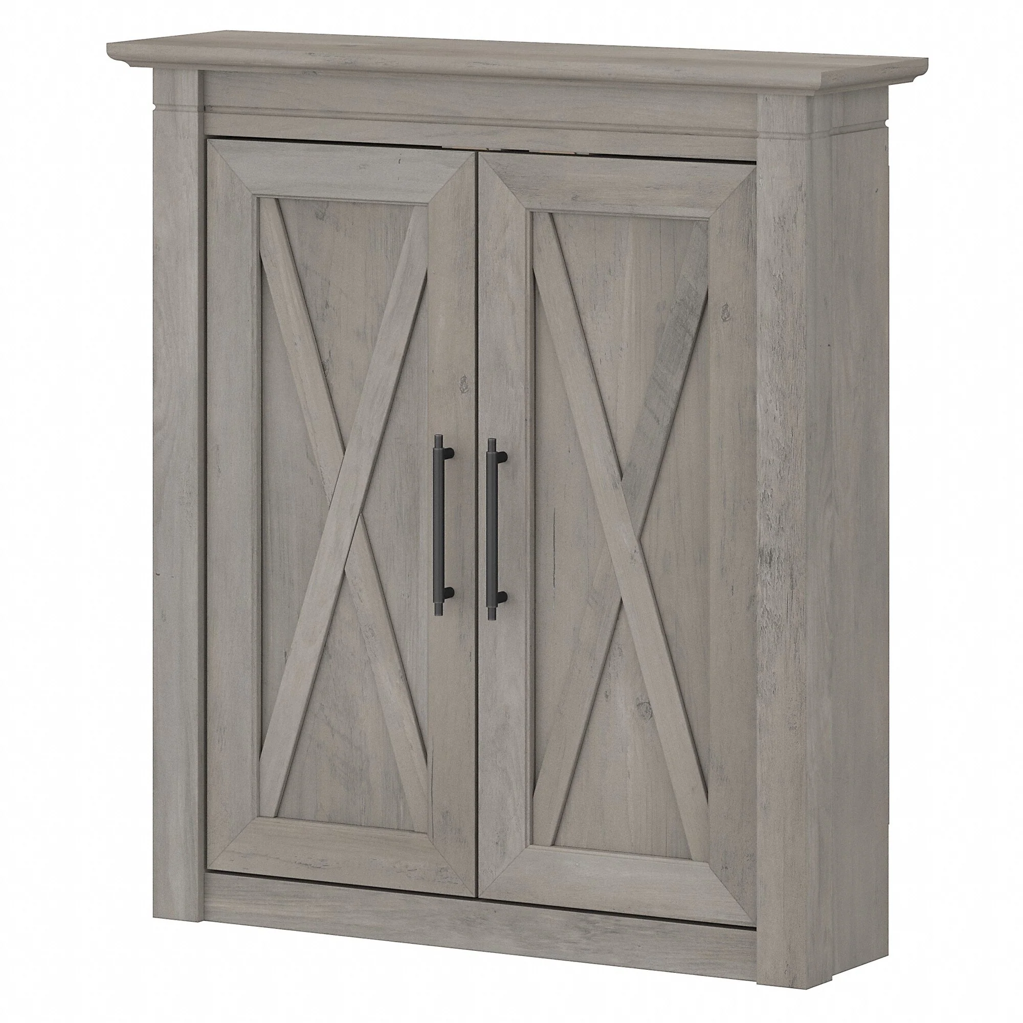 Key West Bathroom Wall Cabinet with Doors by Bush Furniture