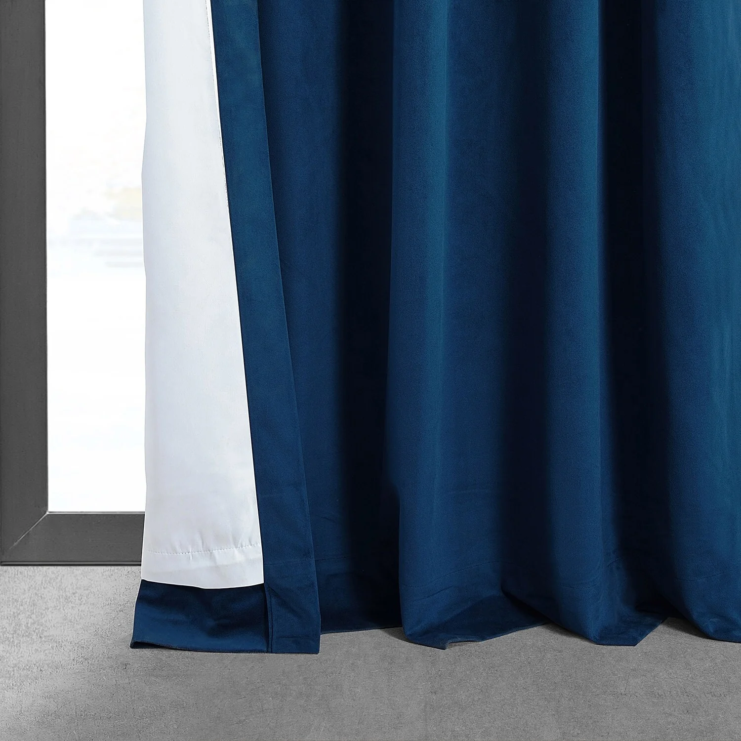 Exclusive Fabrics Signature Velvet Thermal Lined With 100% 4 Pass Blackout Curtains. (1 Panel)