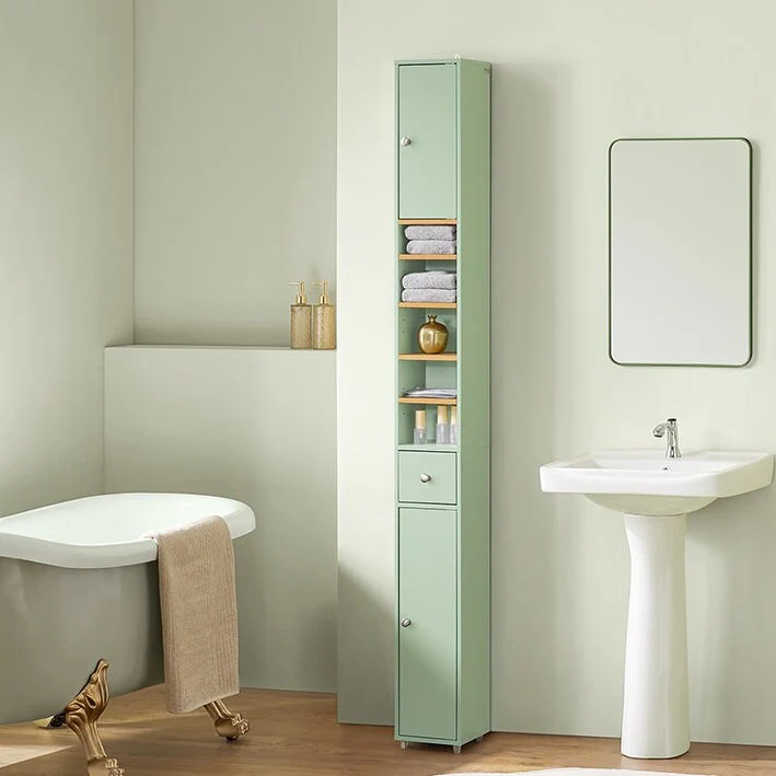 SoBuy BZR34-W, Bathroom Tall Cabinet Cupboard Storage Cabinet