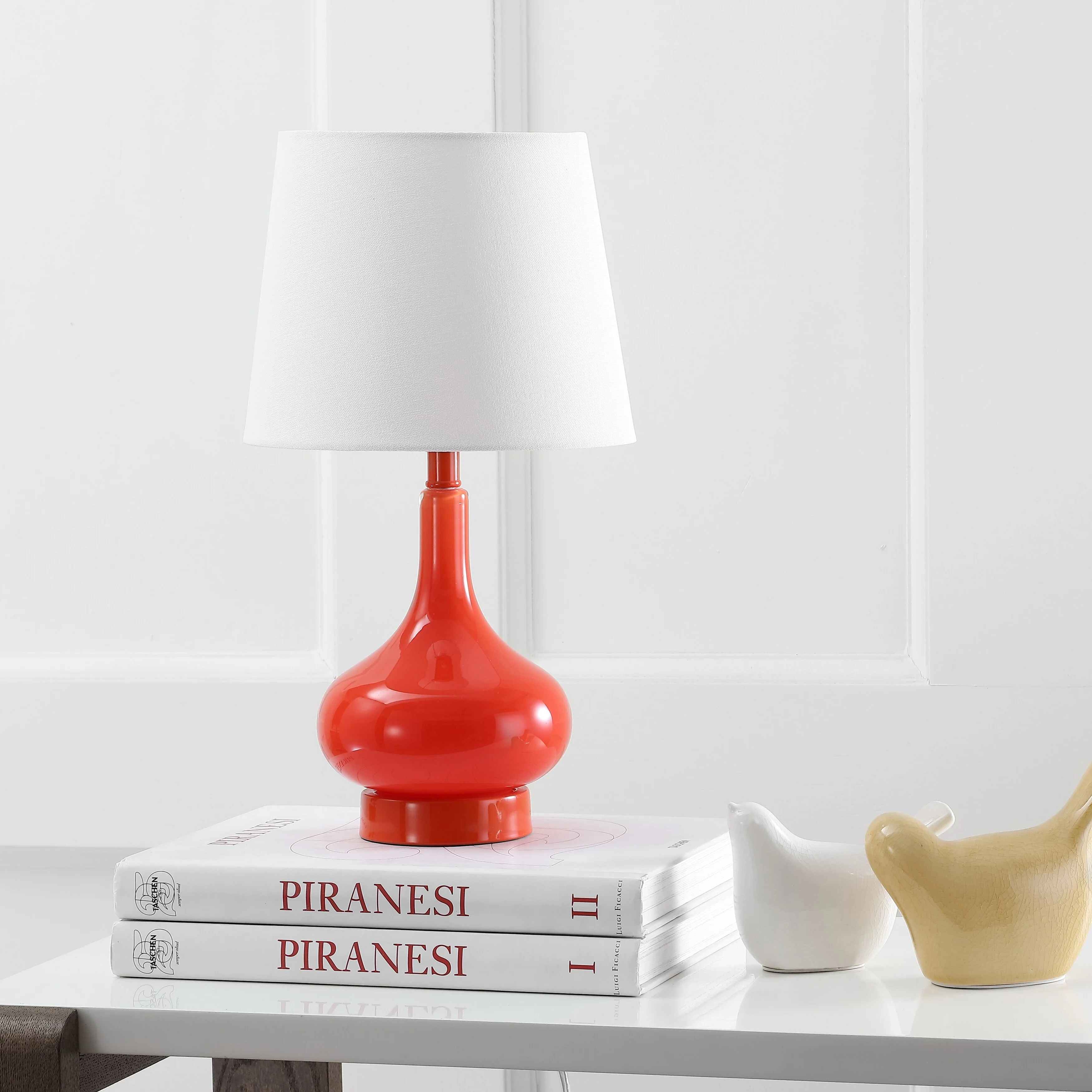 SAFAVIEH Kids Lighting Corina 17.5-inch Orange Mini Table Lamp - 9
