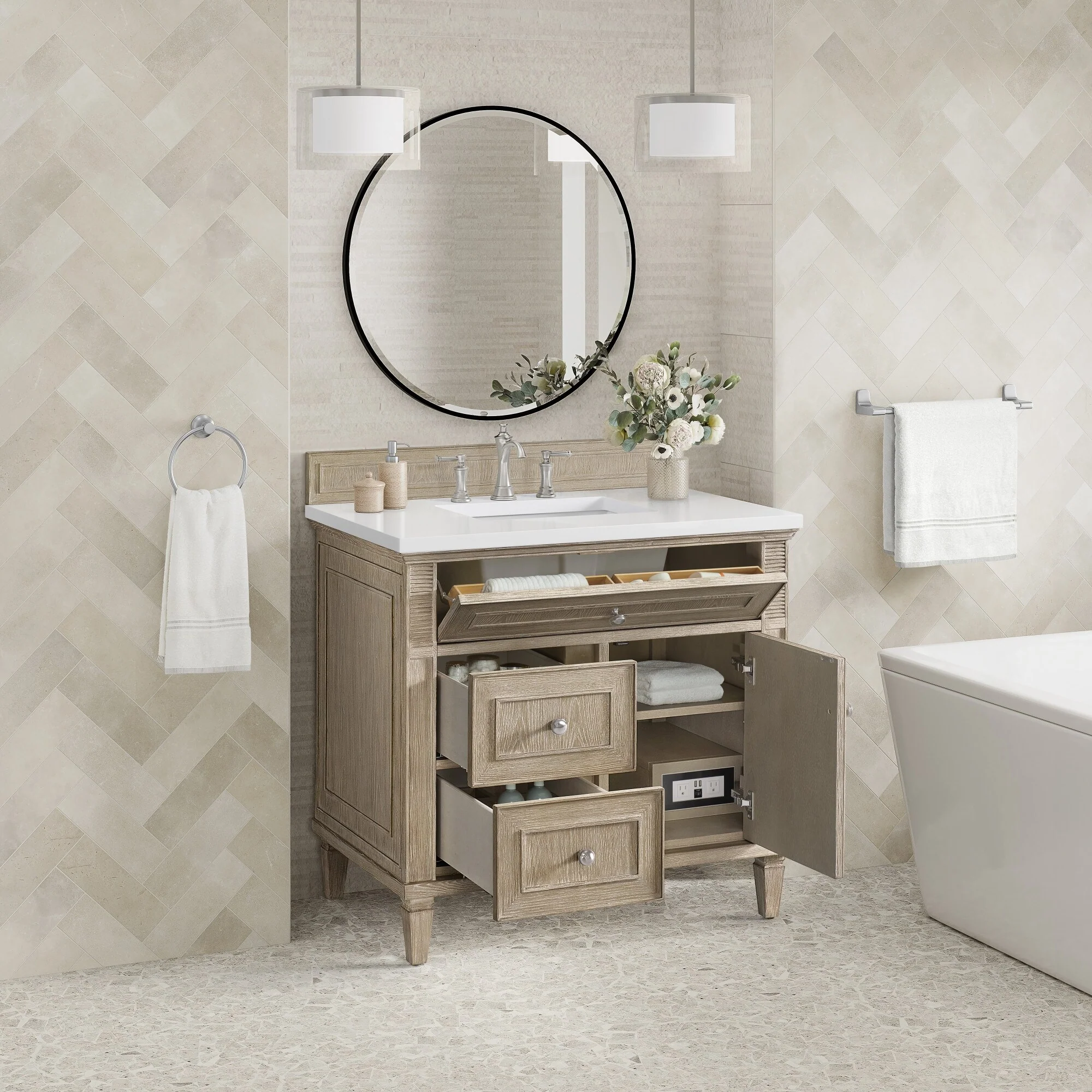 James Martin Vanities 424-V36-3WZ Lorelai 36