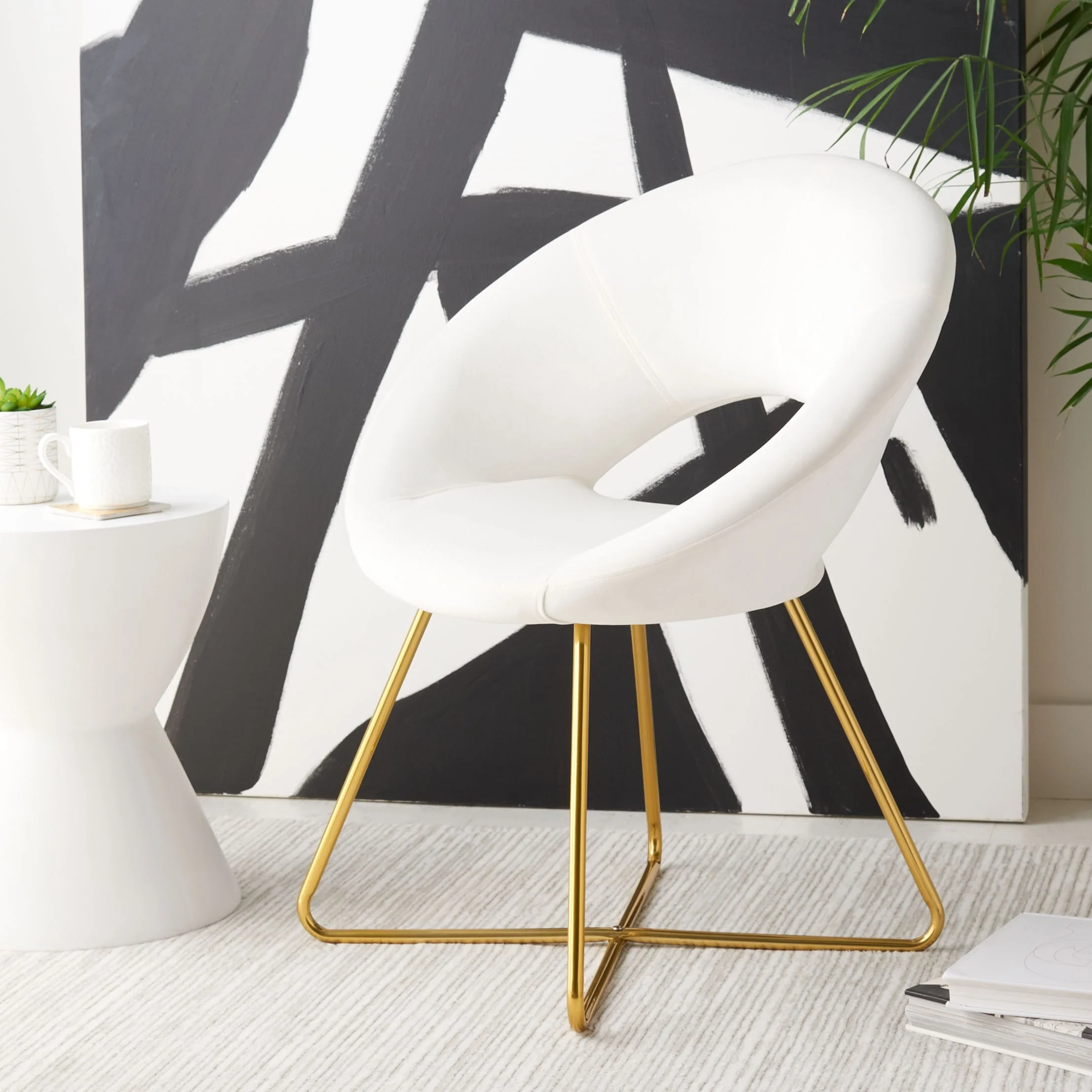 SAFAVIEH Elena Modern Velvet Accent Chair - 23.2