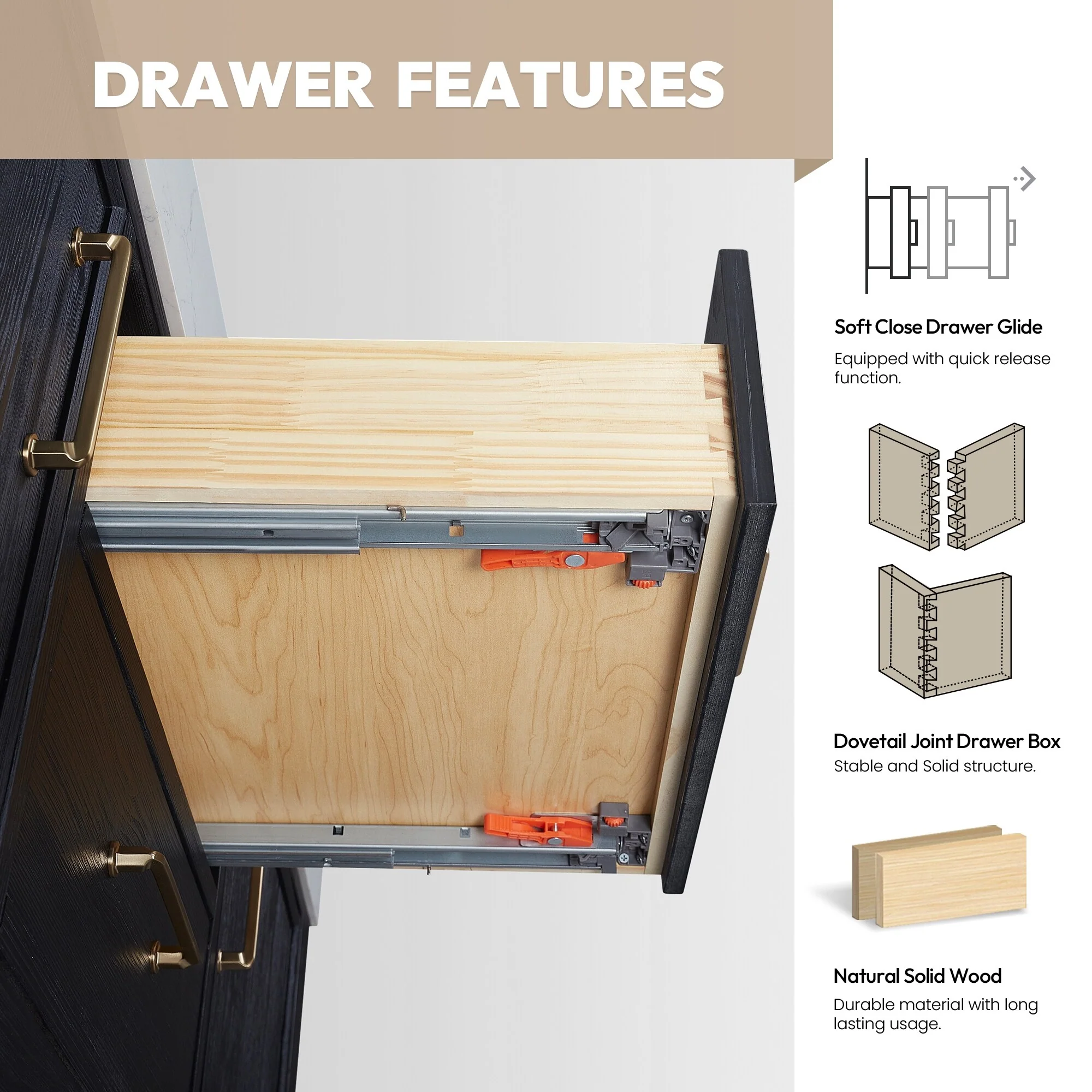 Leon 24 in. Single Bathroom Vanity with Composite Stone Top