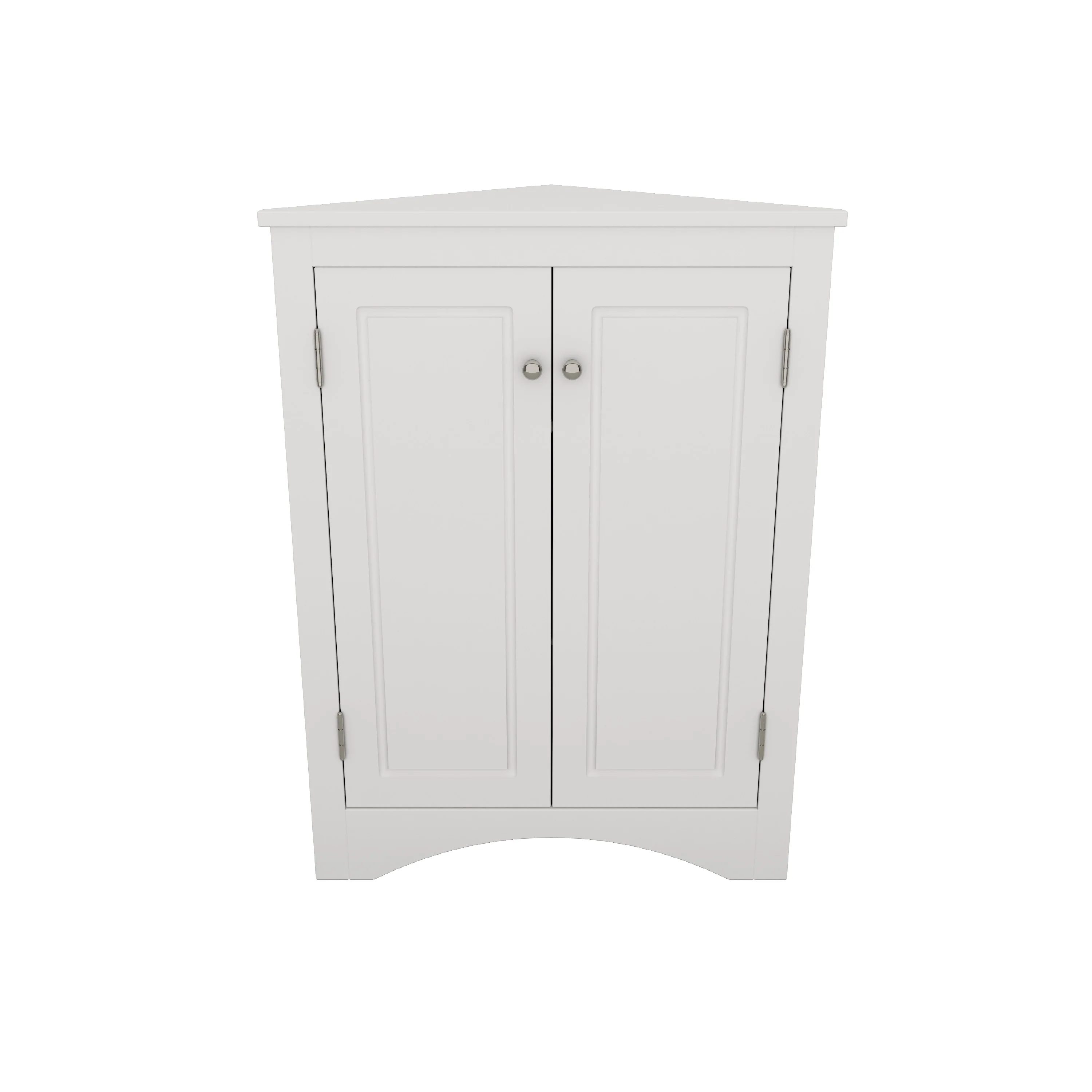 Triangle Bathroom Storage Cabinet with Adjustable Shelves