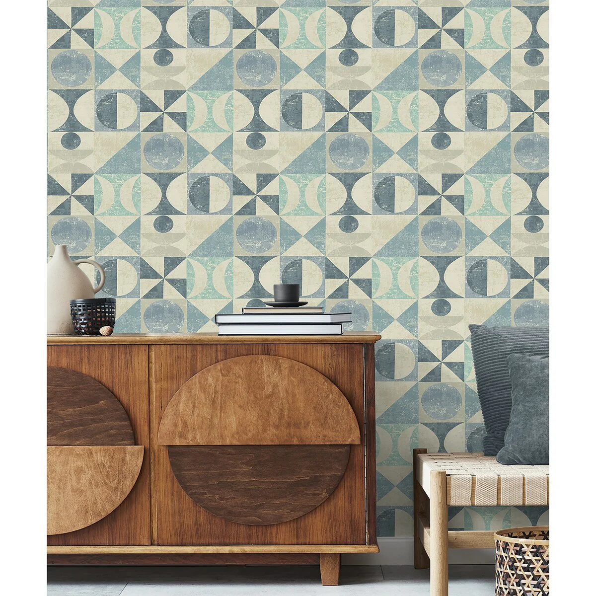 Surface Style Take Form Chambray Geometric Peel and Stick Wallpaper - 20.5 in. W x 18 ft. L