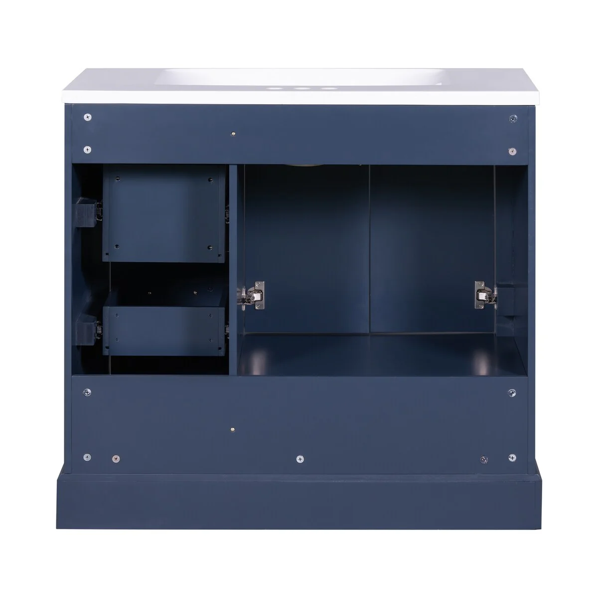 Bathroom Cabinet with Two Doors and Four Drawers