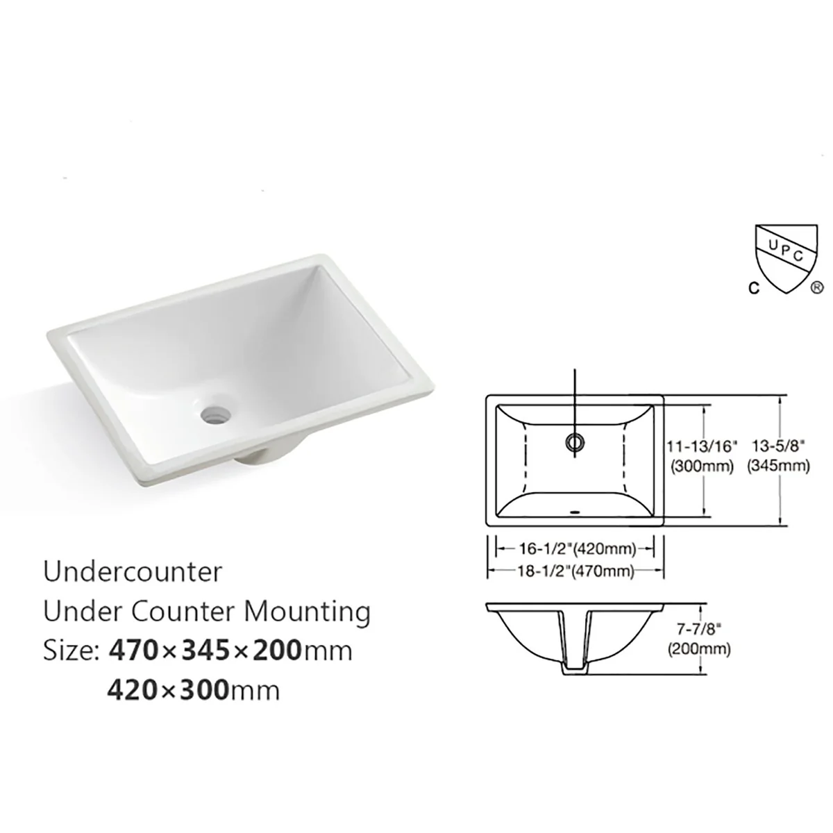 31 in./ 37 in./ 43 in./ 49 in. Carrara White Engineered Stone Bathroom Vanity Top with Ceramic Sink