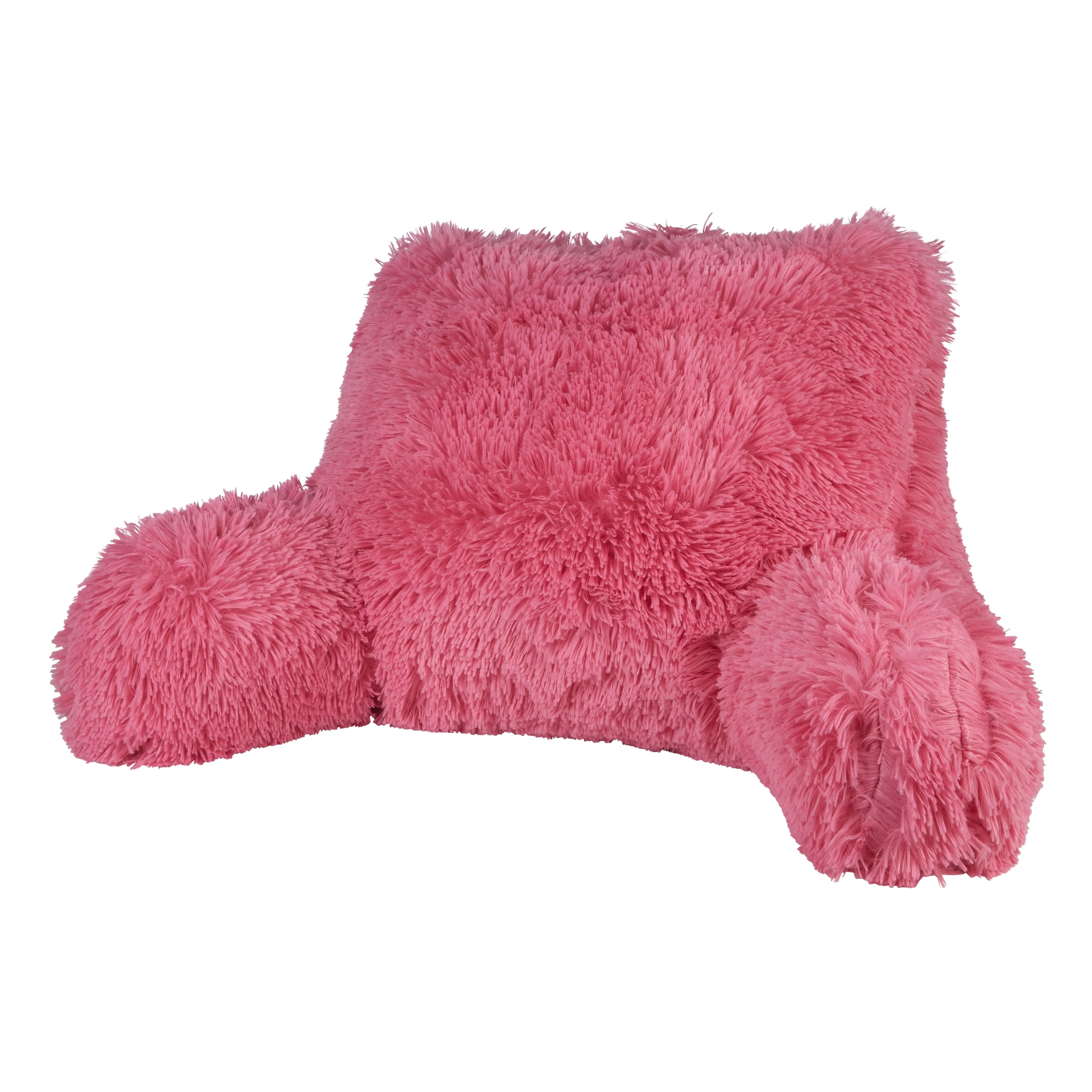 Klear Vu Shaggy Bed Rest Back Support Pillow, One Size