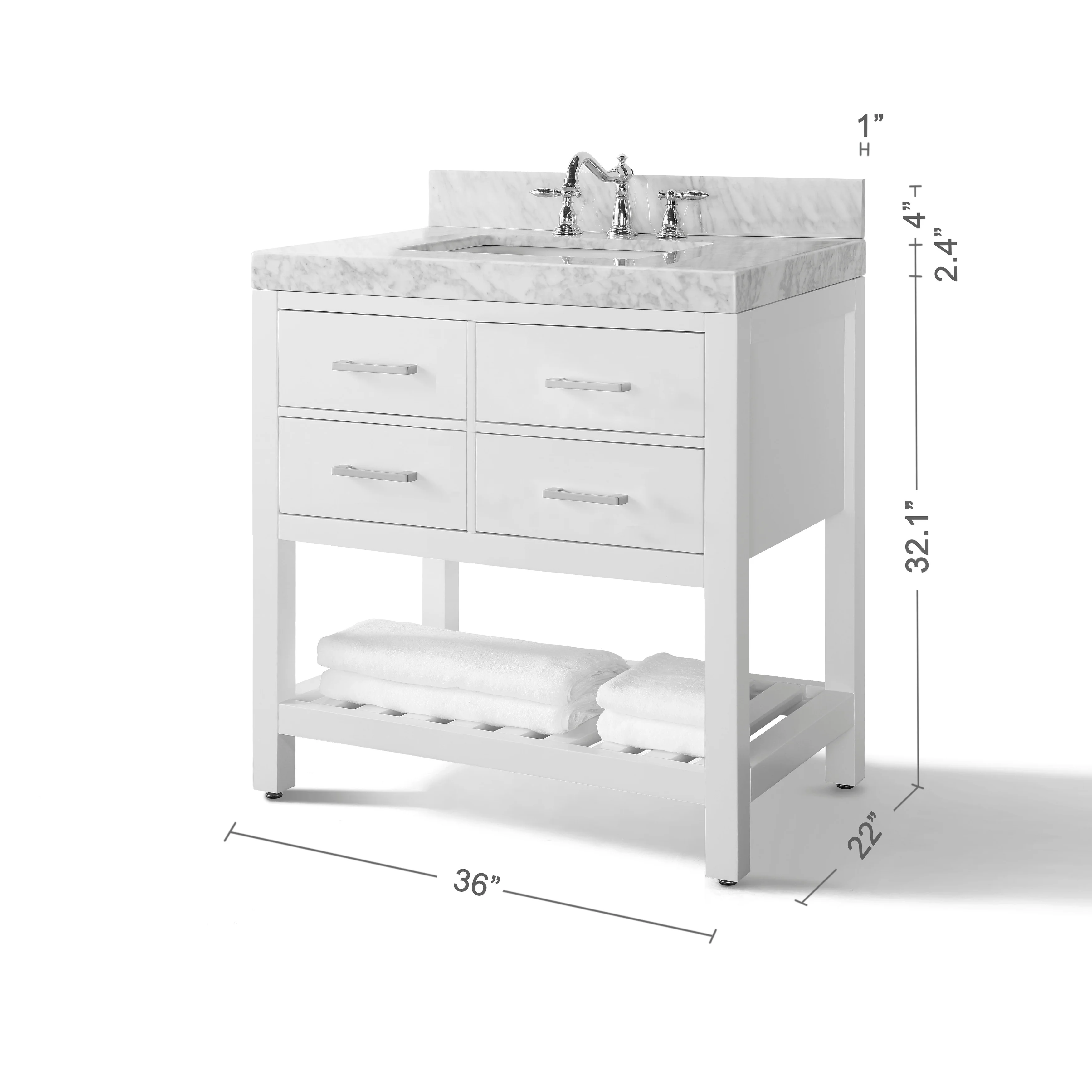 Ancerre Designs Elizabeth Bathroom Vanity Set