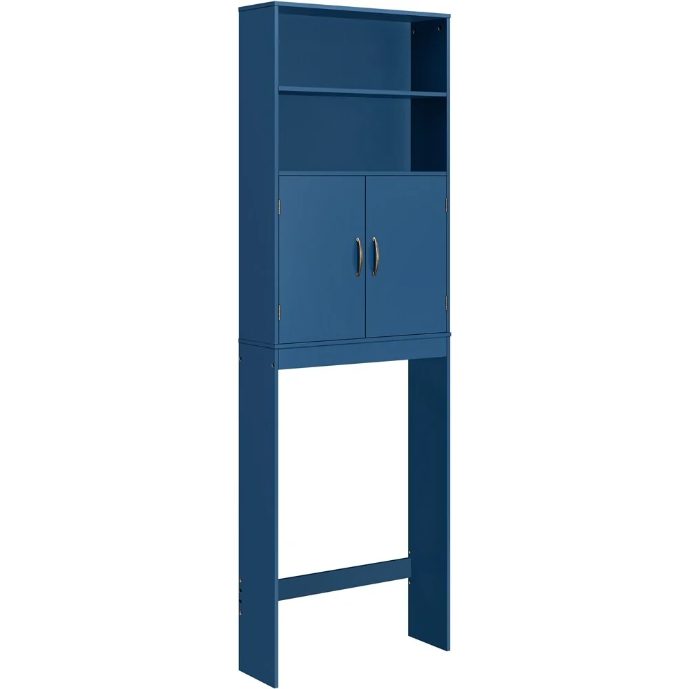 Yaheetech 2-Shelf Bathroom Organizer Over The Toilet,Double Doors