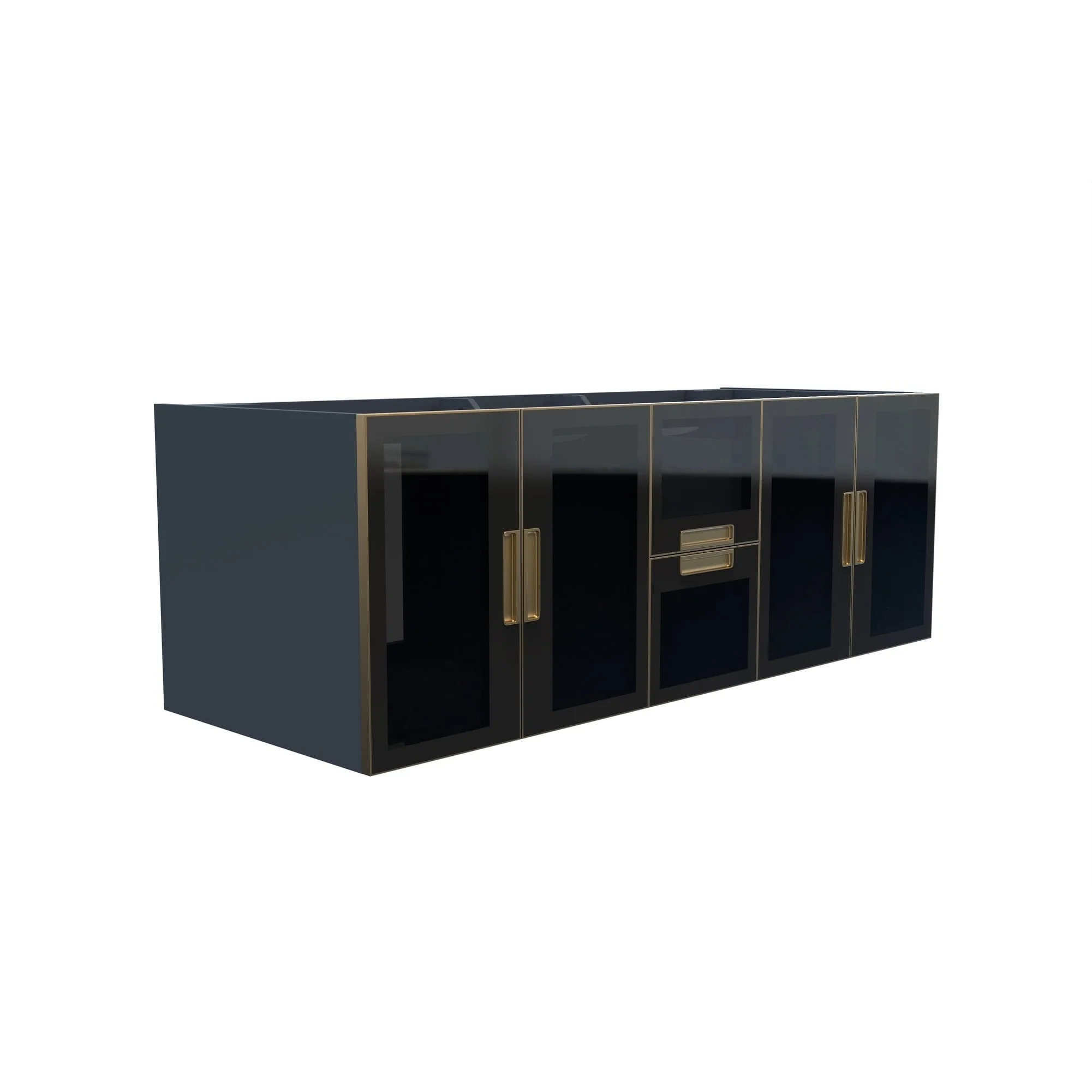 Rosario Wall Mounted Bathroom Vanity, Base Only