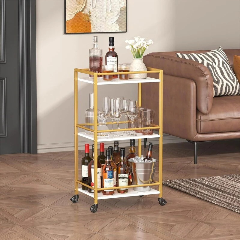 3 Tier Small Rolling Wine Cart - 16.22
