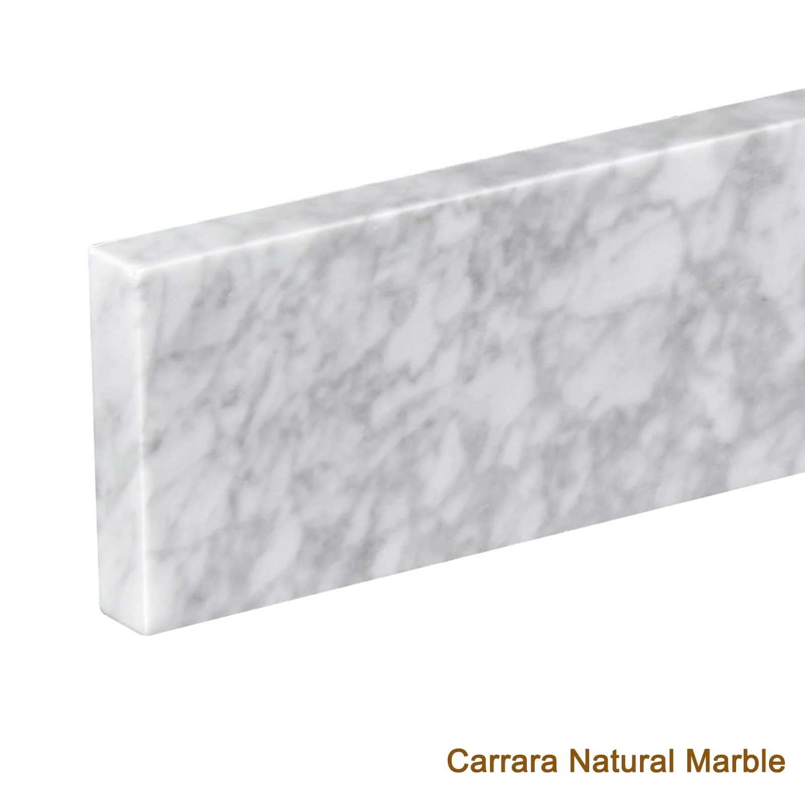 36 in. Marble Backsplash in Carrara White