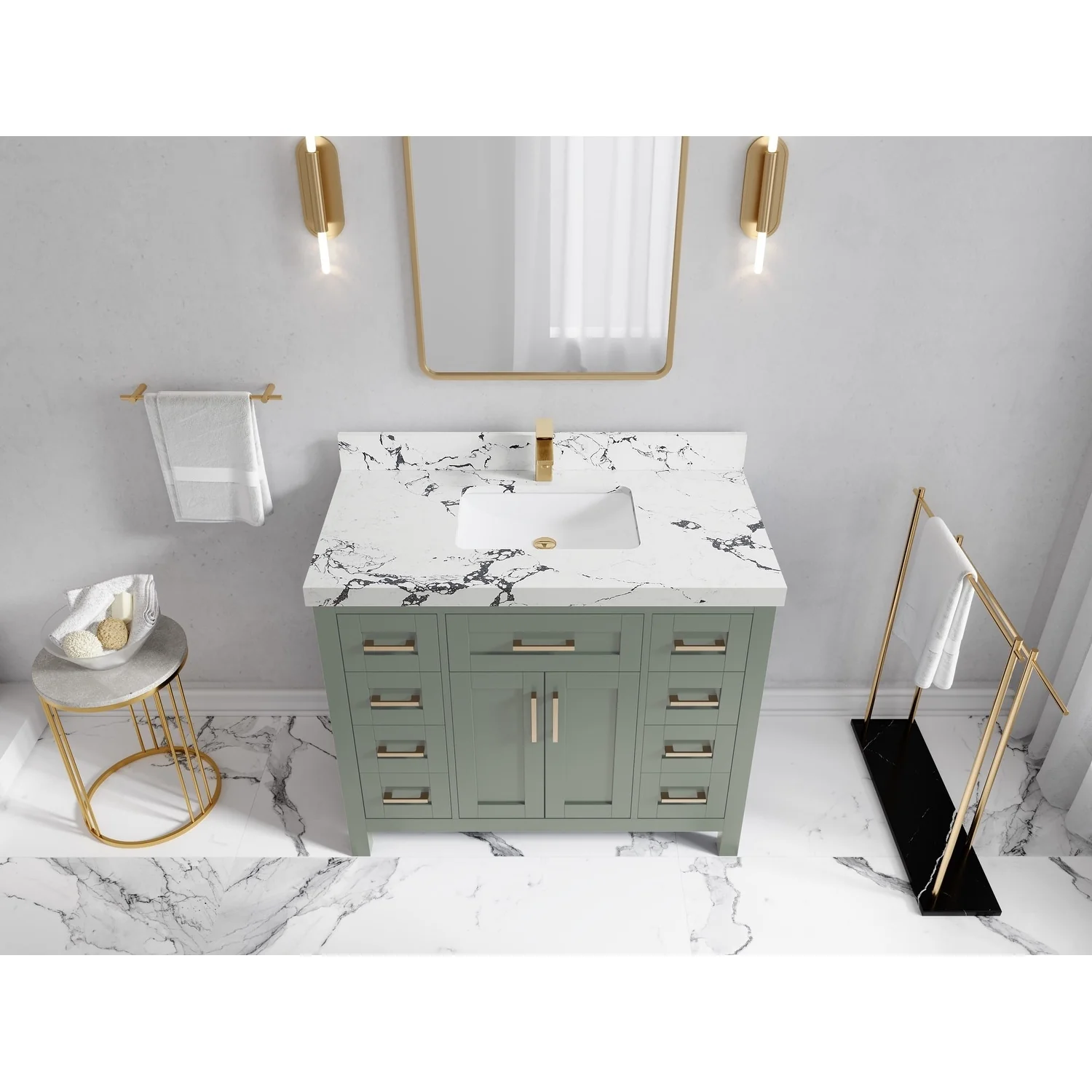 Willow Collections 42 in. W x 22 in. D Cambridge Single Sink Bathroom Vanity with Countertop