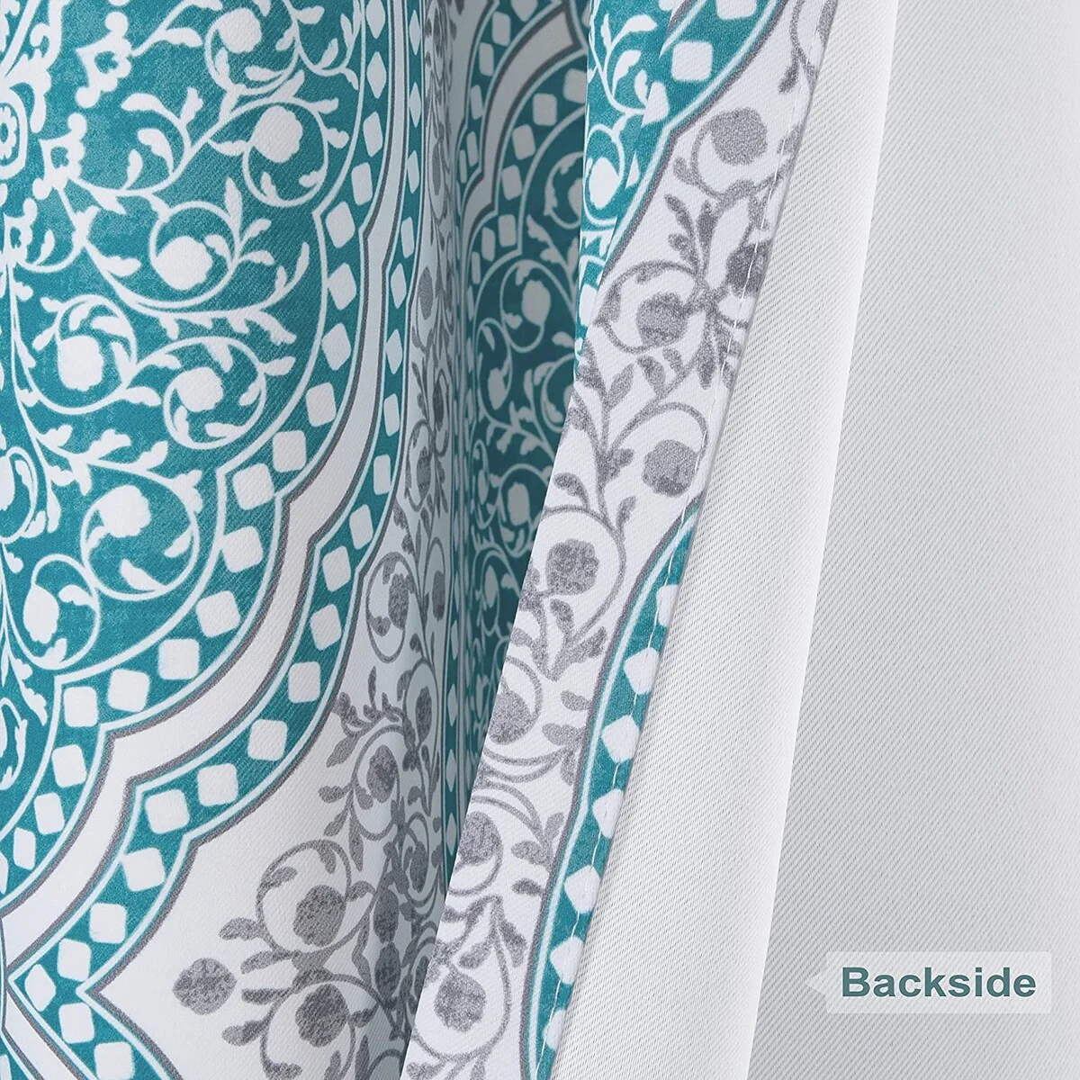 DriftAway Adrianne Pastel Damask Room Darkening Curtain Panel Pair