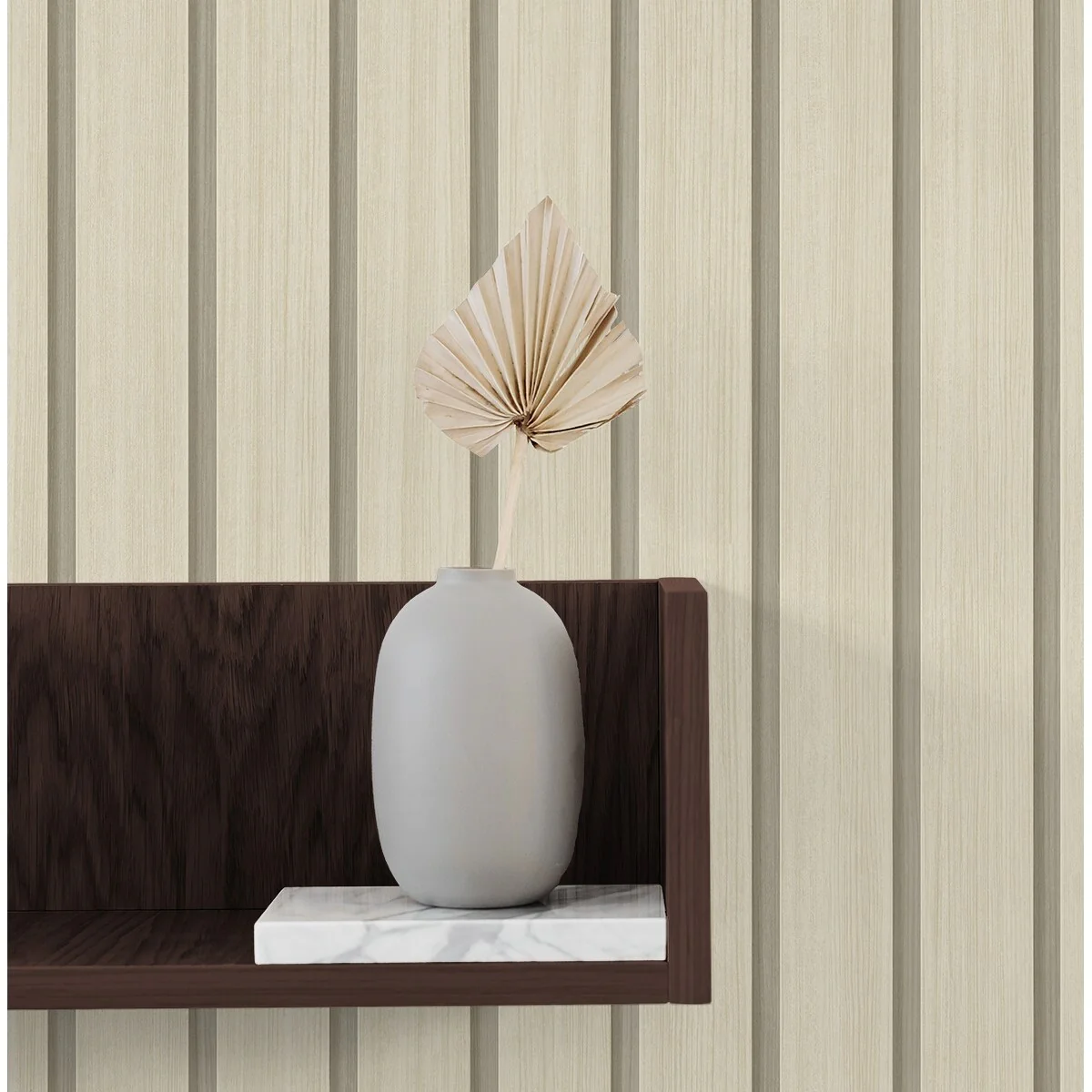 Stacy Garcia Home Faux Wooden Slats Peel and Stick Wallpaper