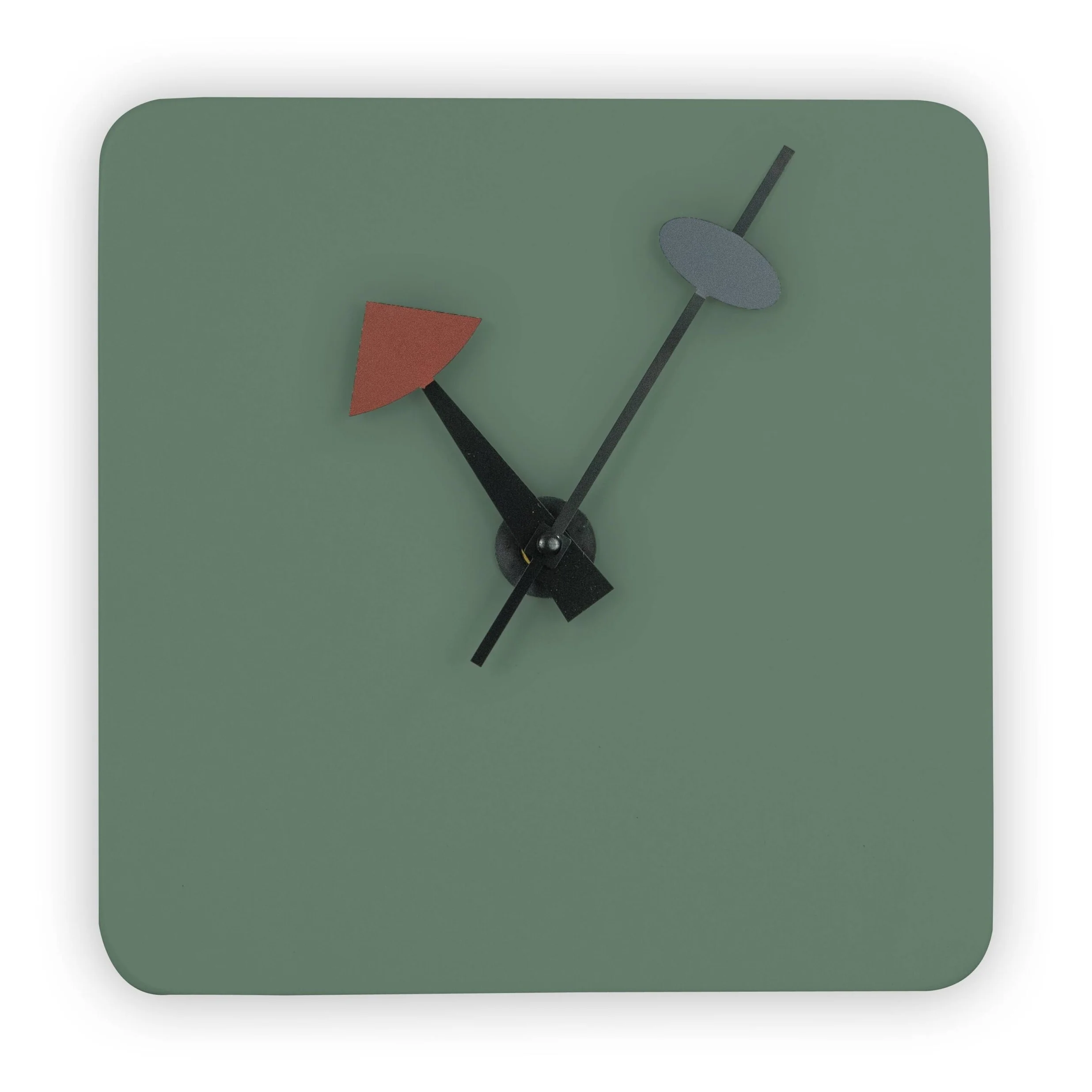 Manchester Minimalist Square Silent Modern Wall Clock in MDF with Silent Non-Ticking Design and Aluminum Hands for Home Office