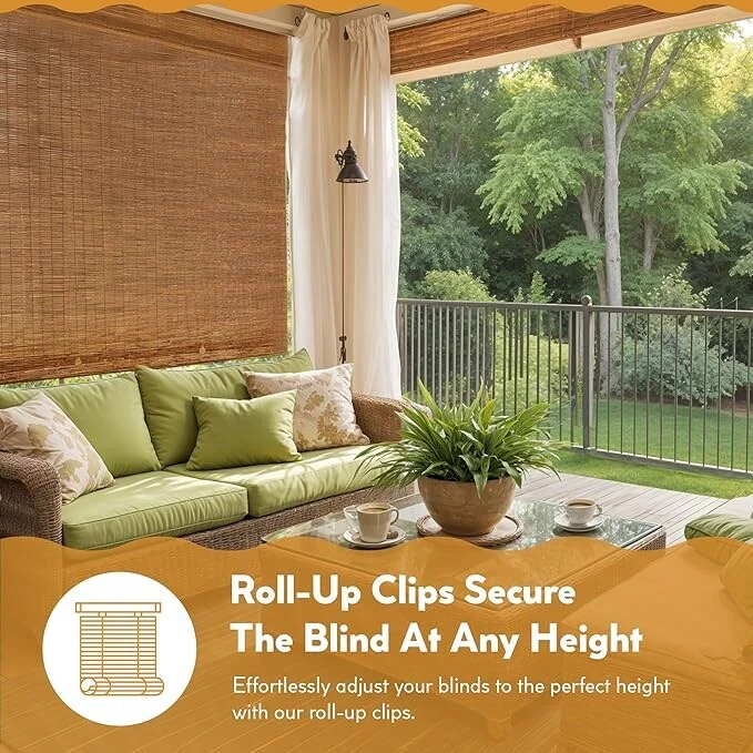 Radiance 72-inch Cocoa Peeled and Polished Reed Blind