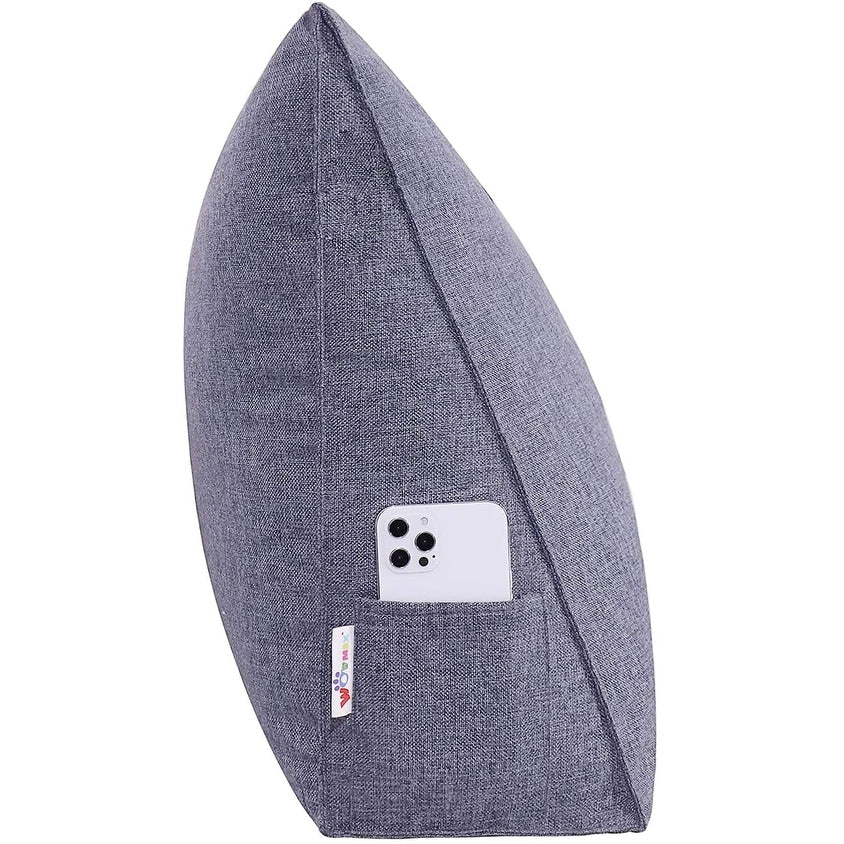 WOWMAX Bed Rest Wedge Reading Pillow Sofa Daybed Triangle Cushion 24